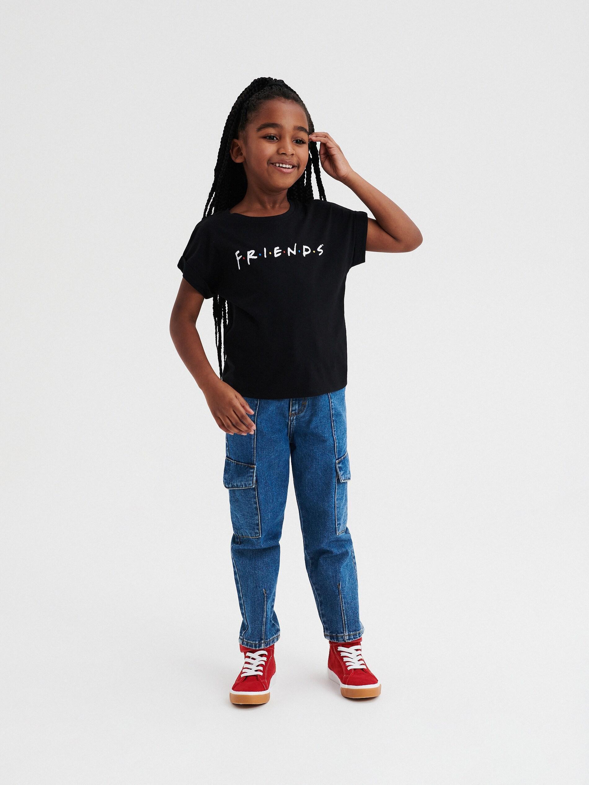 Black Friends T-Shirt, Kids Girls, , large image number 1