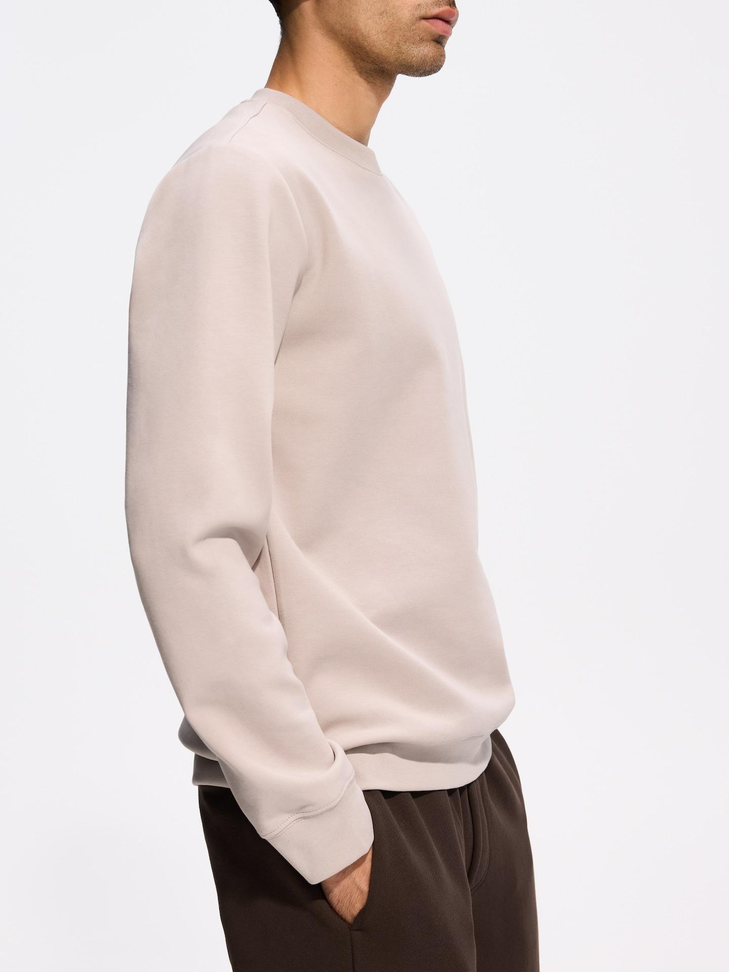 Grey Plain Cotton Rich Sweatshirt, Light grey, medium