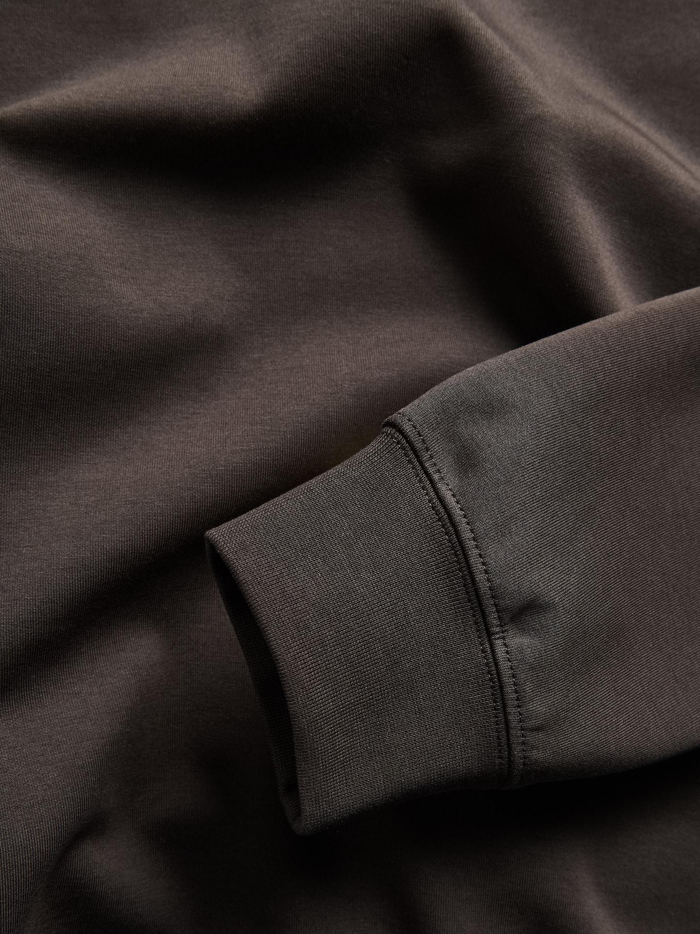 Brown Plain Cotton Rich Sweatshirt, Brown, large image number 2