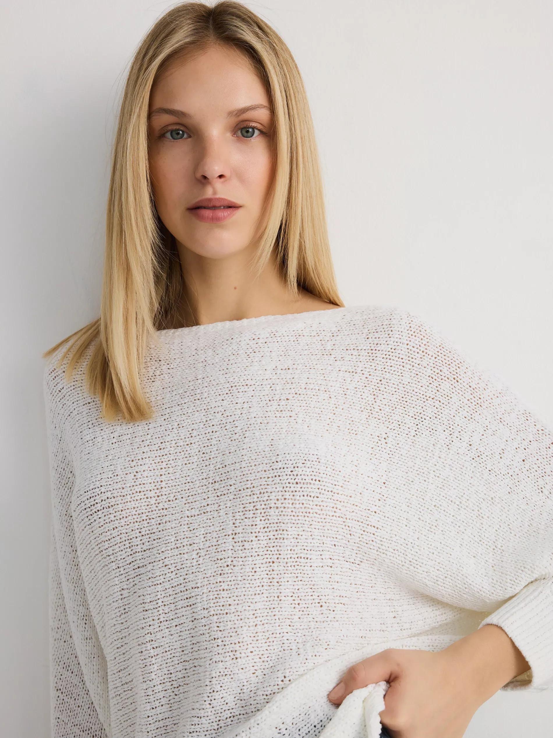 Cream Kimono Style Sweater, , large image number 2