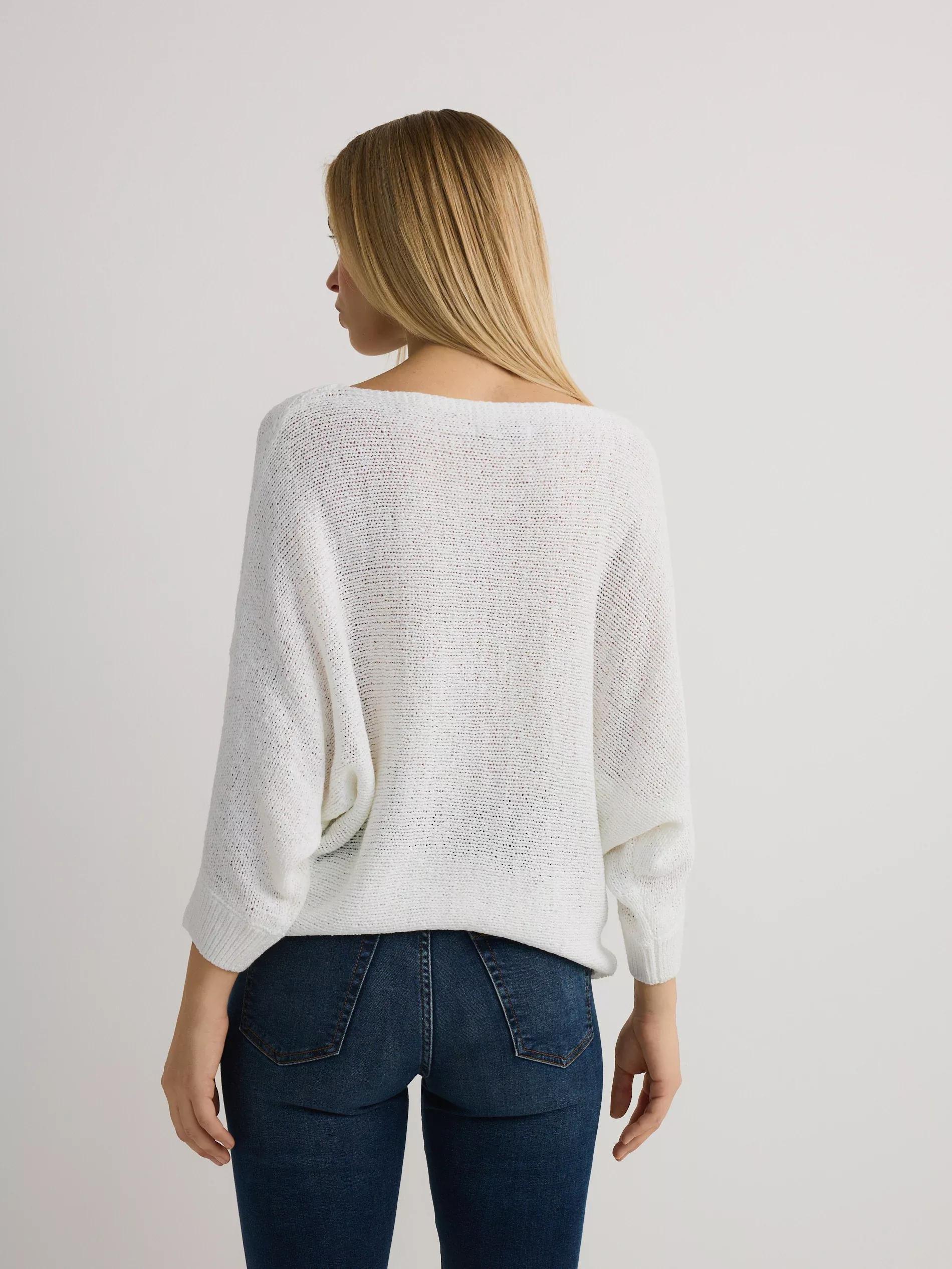 Cream Kimono Style Sweater, , large image number 3