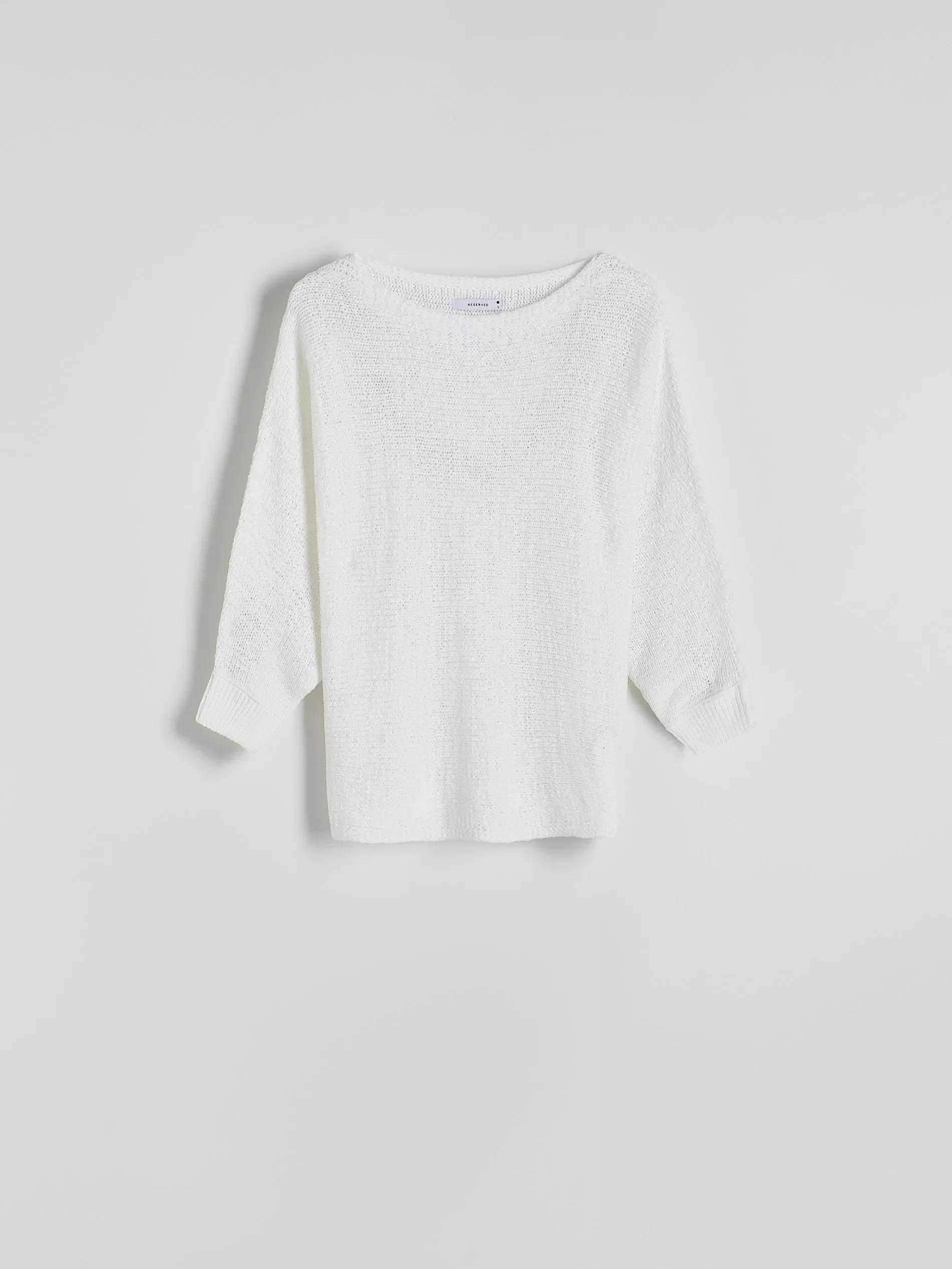 Cream Kimono Style Sweater, , large image number 4