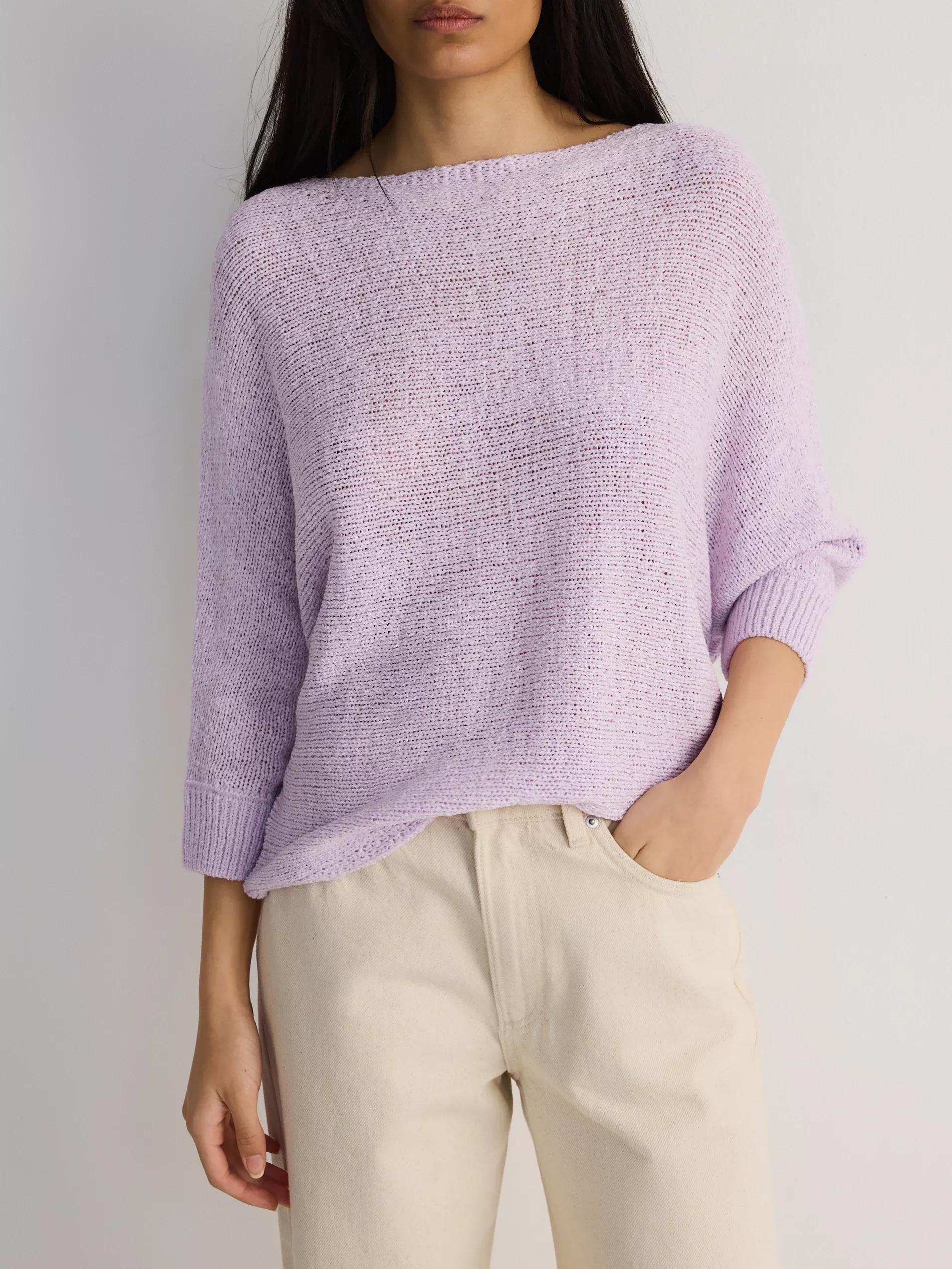 Lavender Kimono Style Sweater, , large image number 1