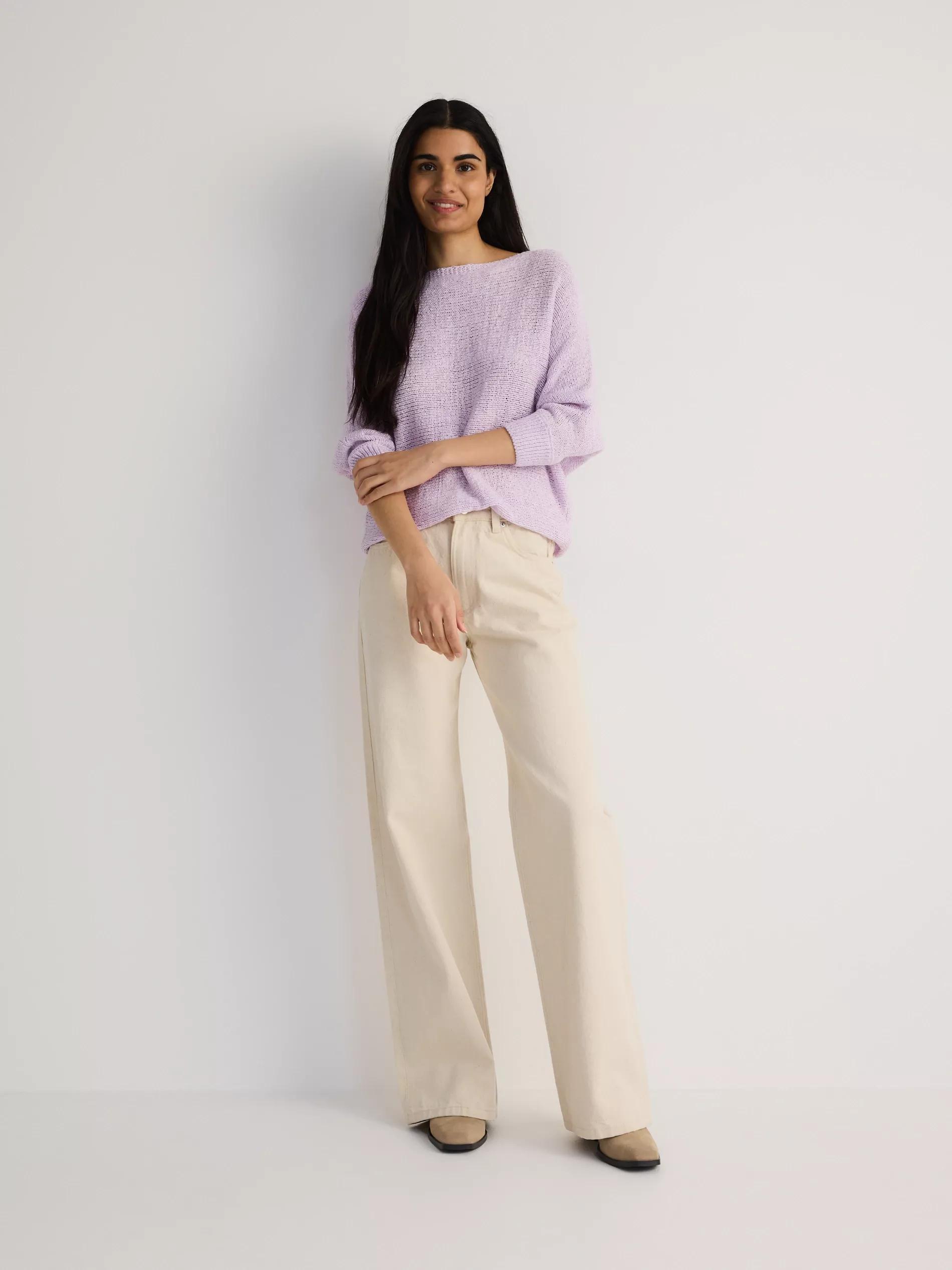 Lavender Kimono Style Sweater, , large image number 3