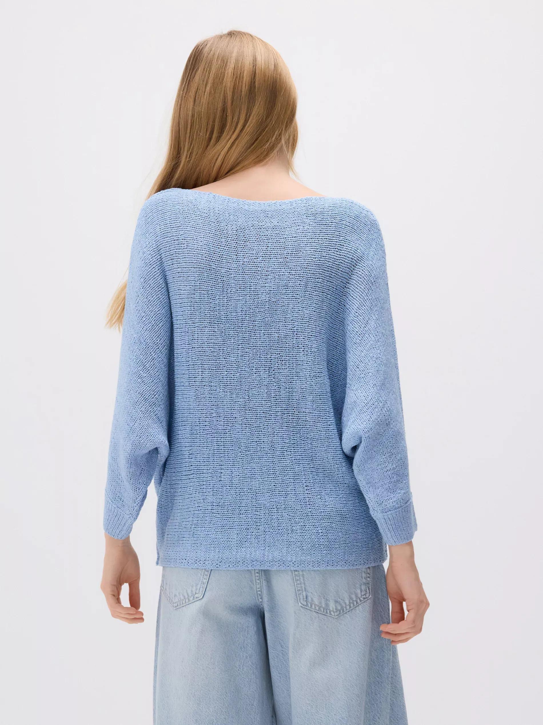 Blue Kimono Style Sweater, , large image number 3