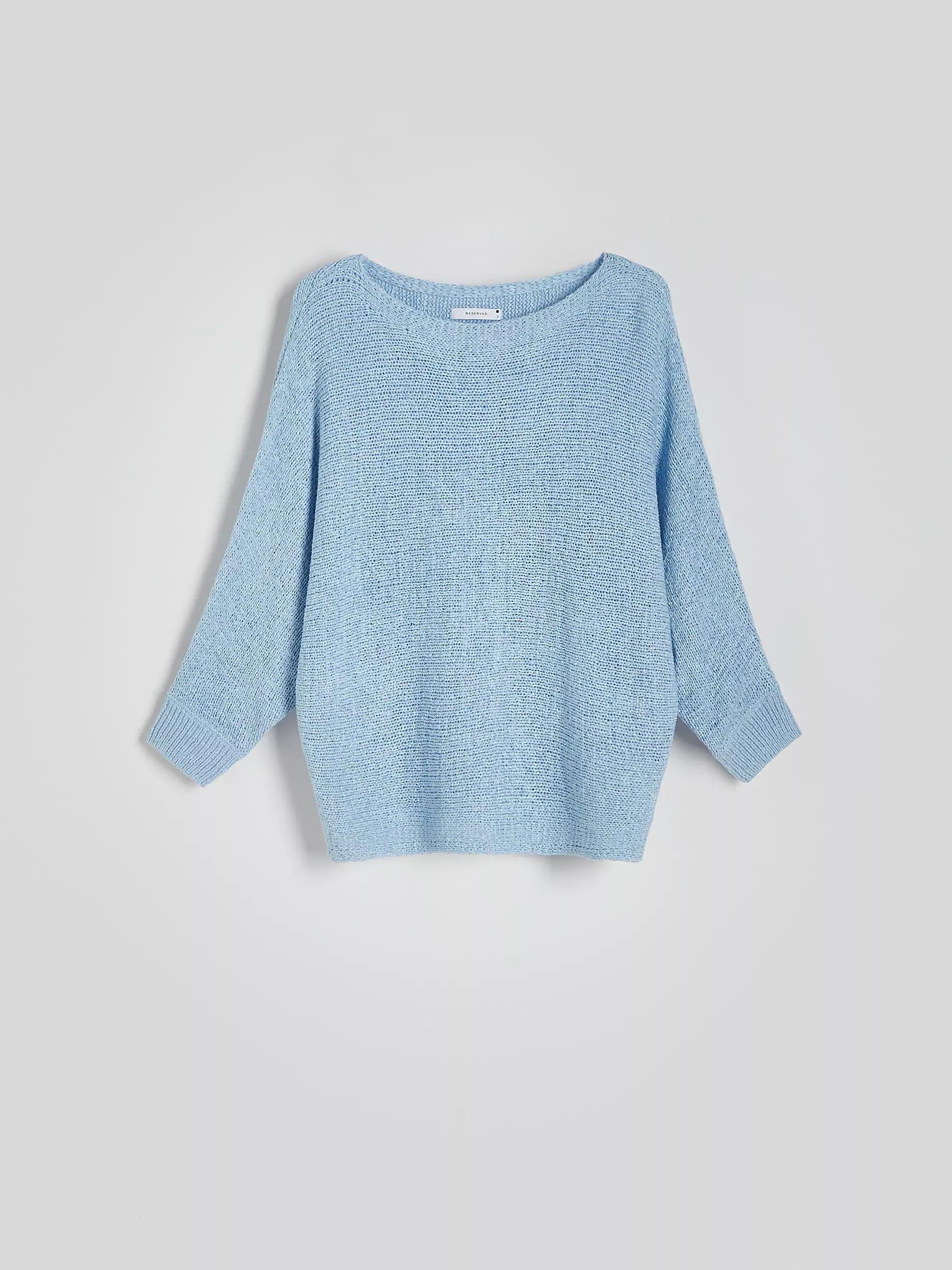 Blue Kimono Style Sweater, , large image number 4