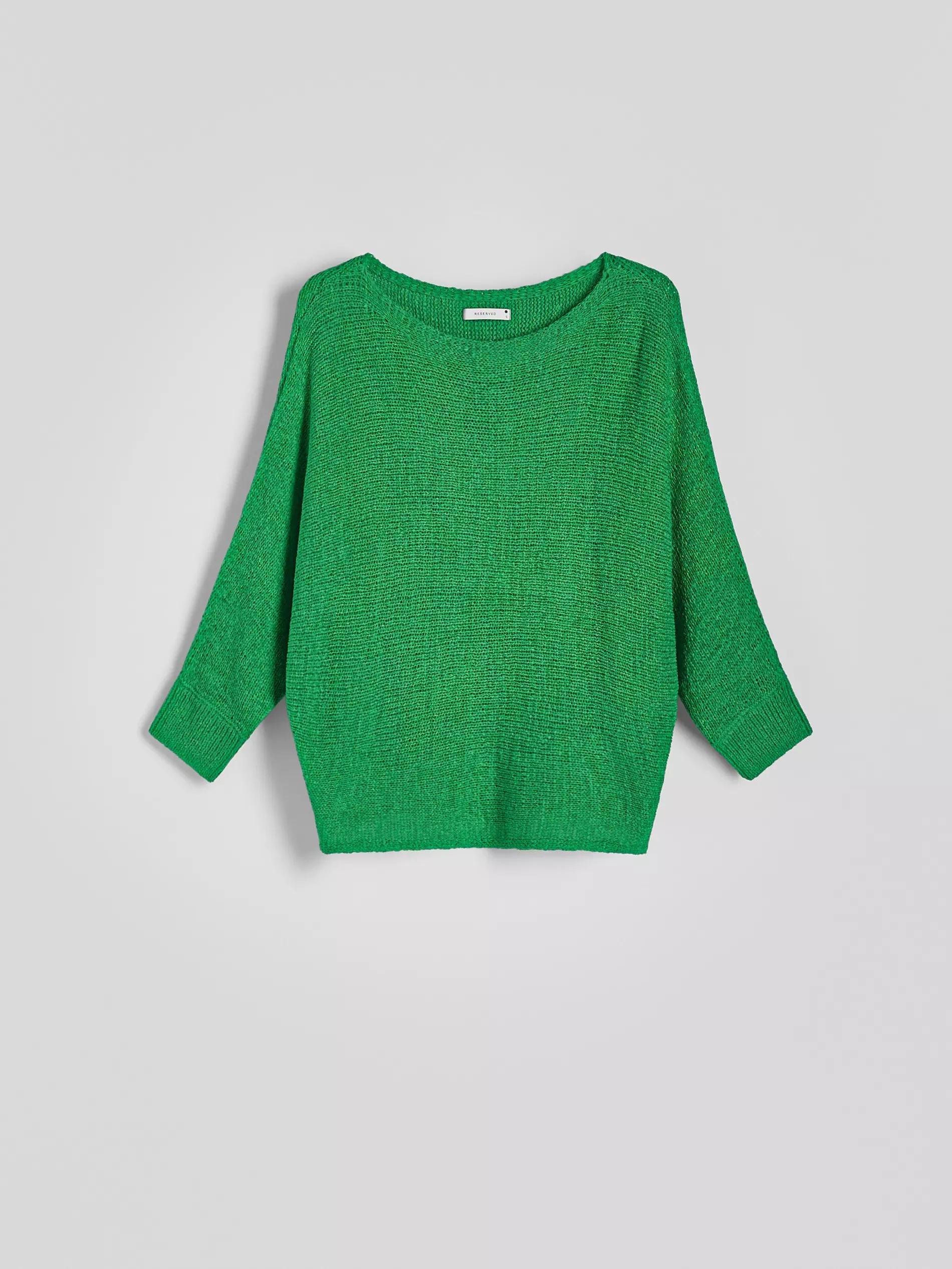 Green Kimono Style Sweater, , large image number 5