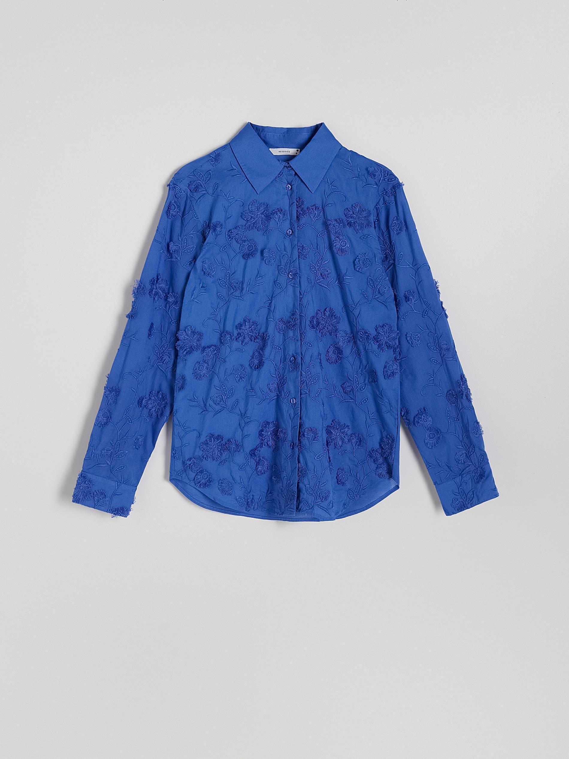 Blue Shirt With Embroidery, , large image number 1