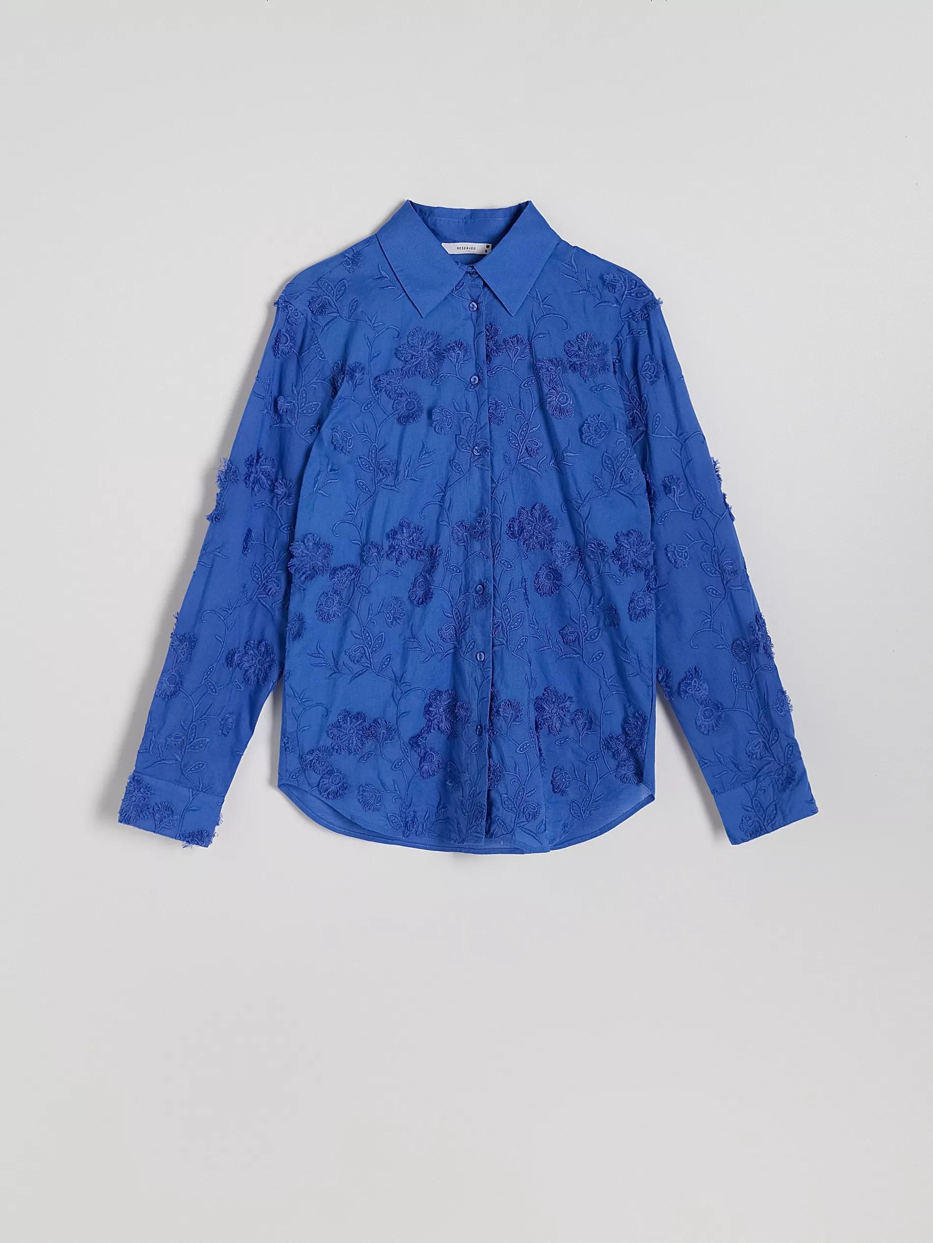 Blue Shirt With Embroidery, , large image number 8