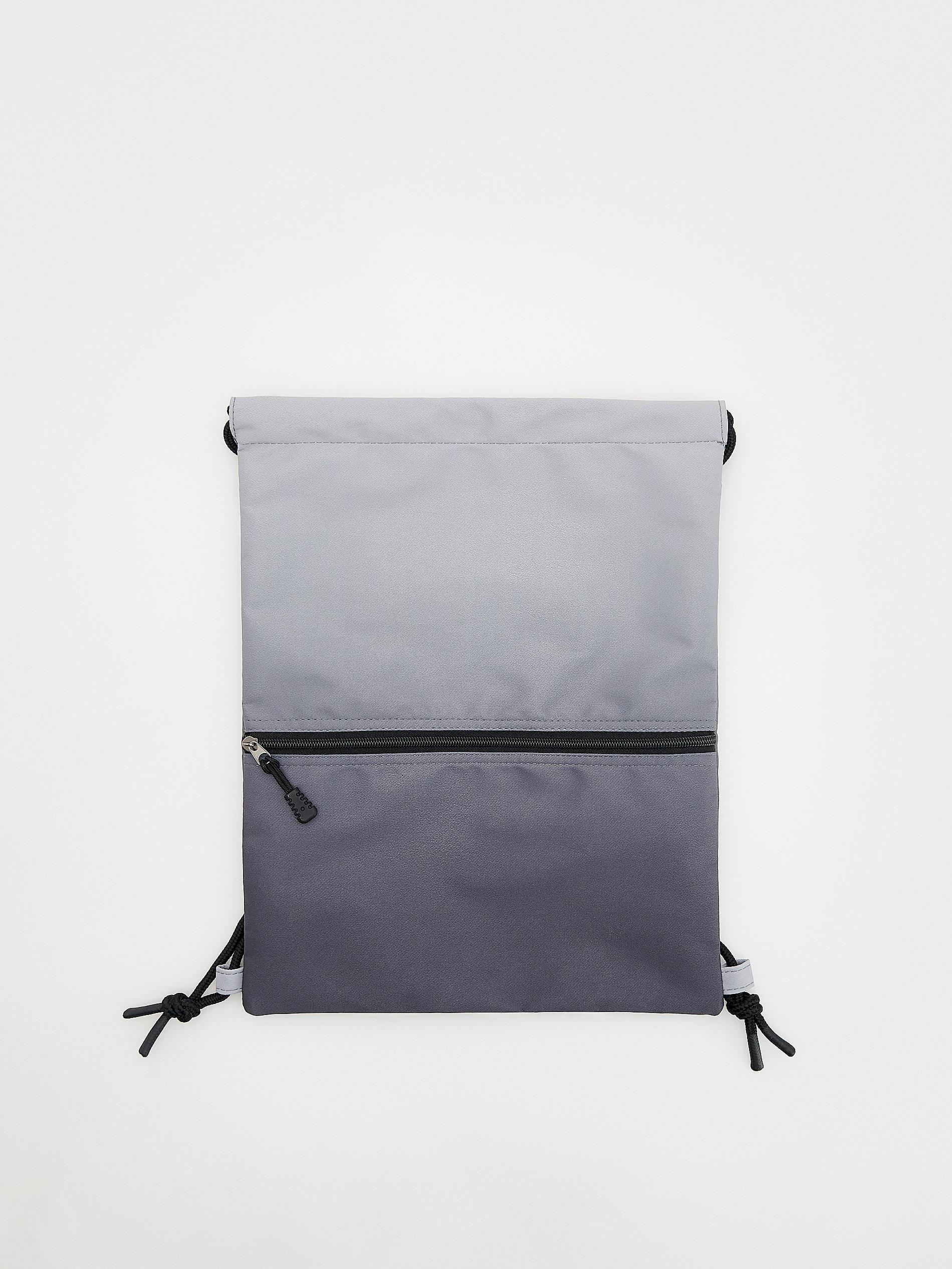Grey Drawstring Bag, Grey, large image number 2