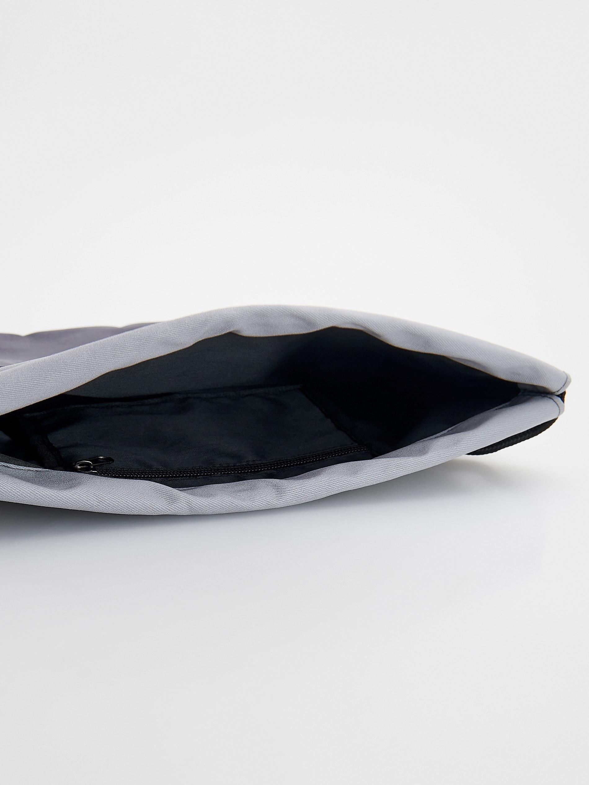 Grey Drawstring Bag, Grey, large image number 5