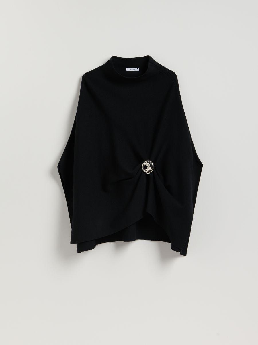 Black Poncho, Black, large image number 2