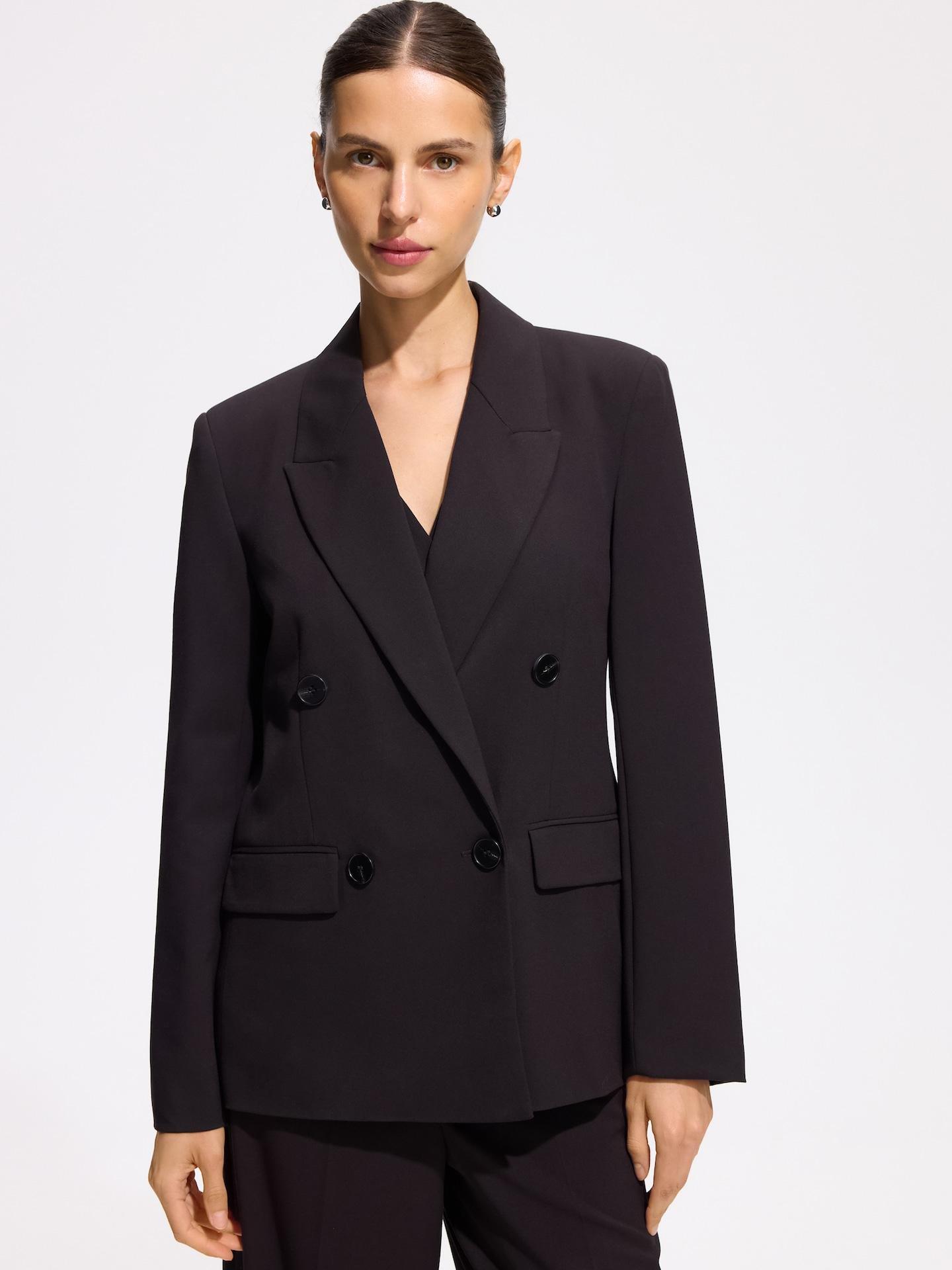 Brown Double-Breasted Jacket, Brown, medium