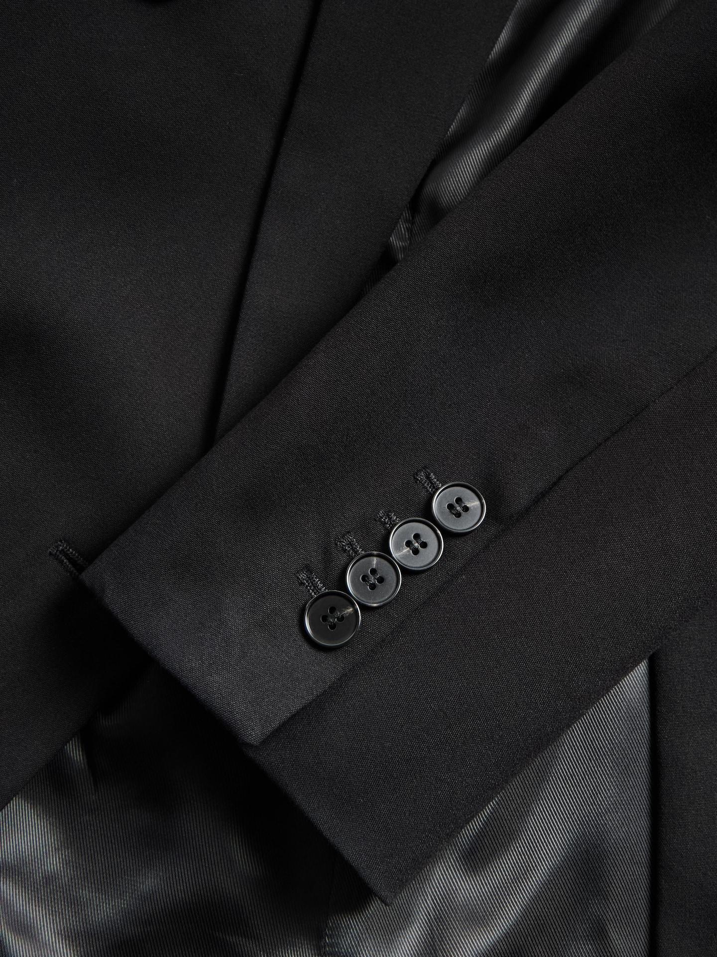 Black Double-Breasted Jacket, Black, large image number 4
