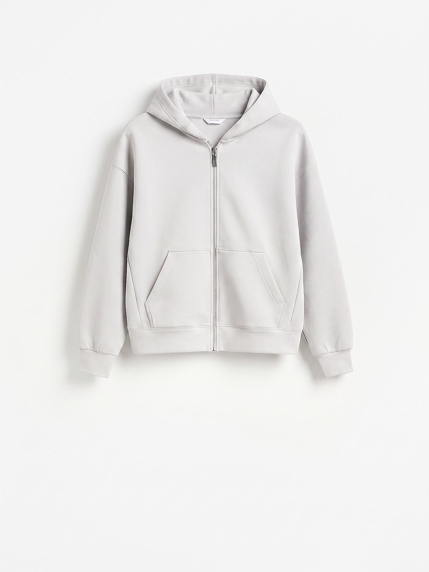 Grey Hoodie, Light grey, medium