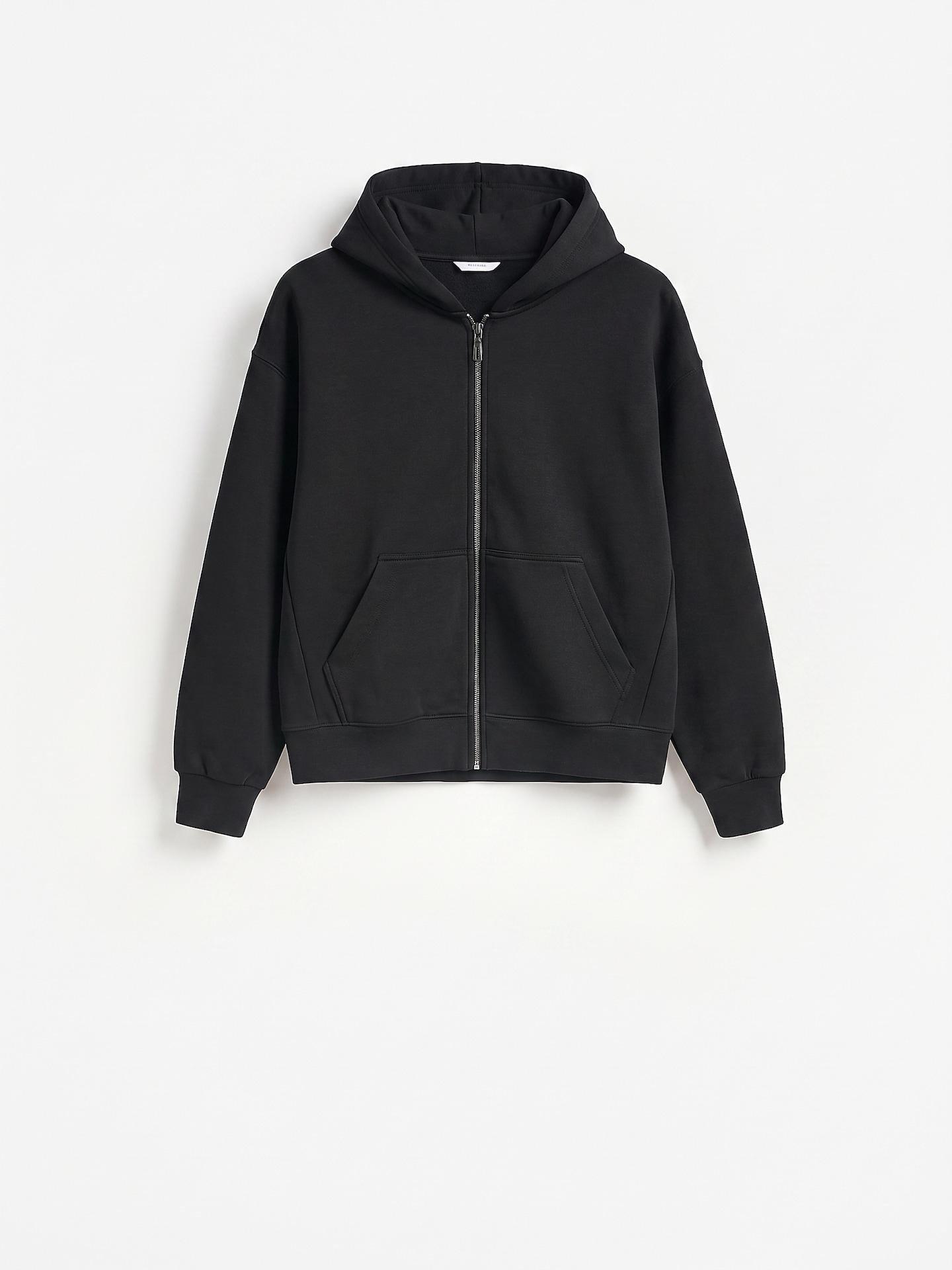 Black Hoodie, Black, medium