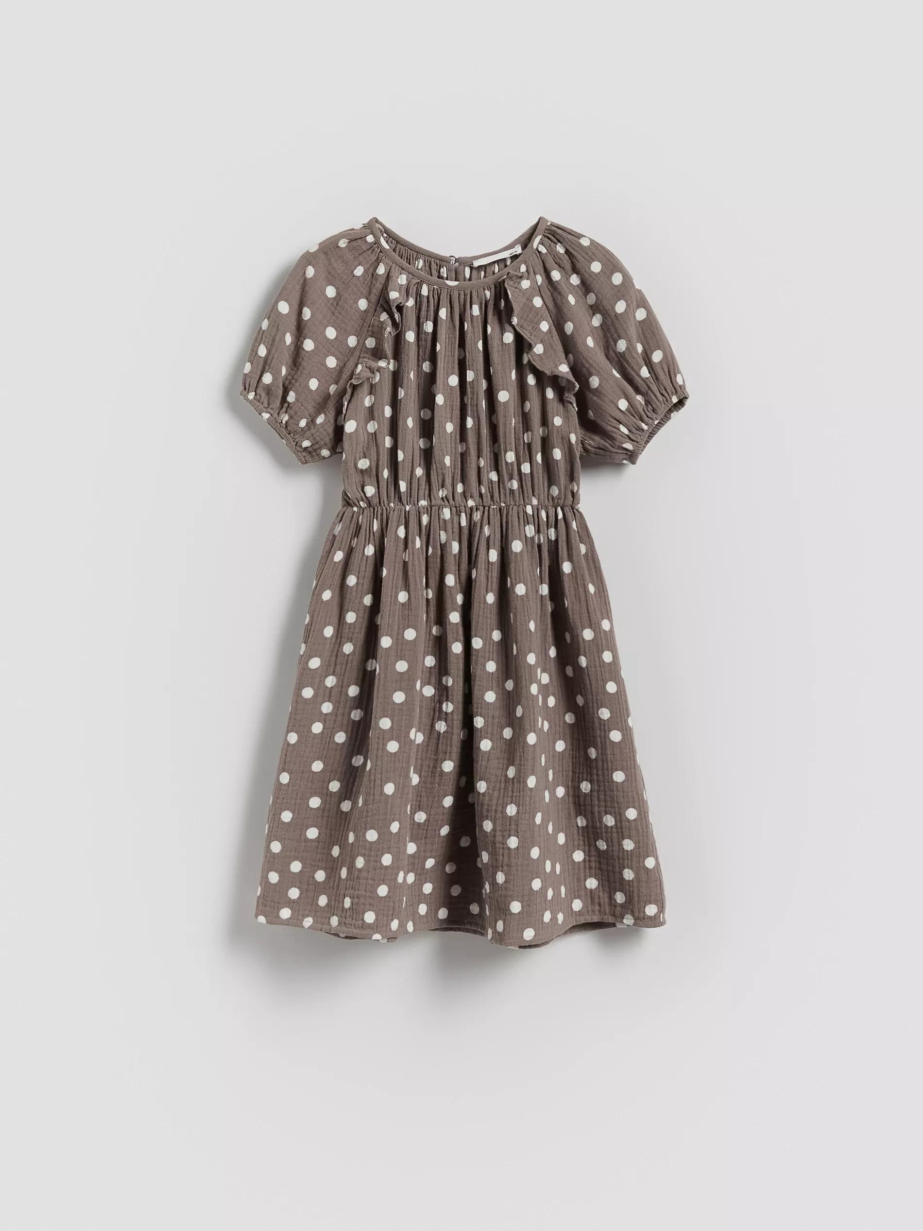 Grey Patterned dress, , large image number 0
