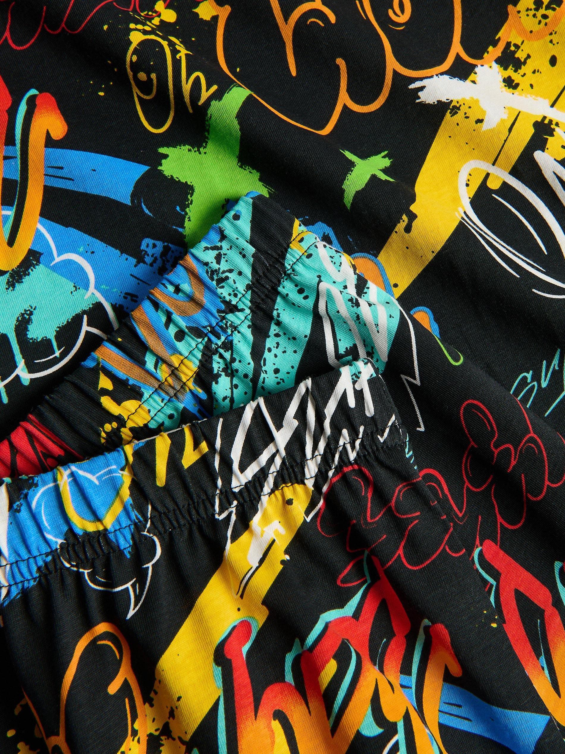 Black Two Piece Pyjama Set, Black, large image number 1