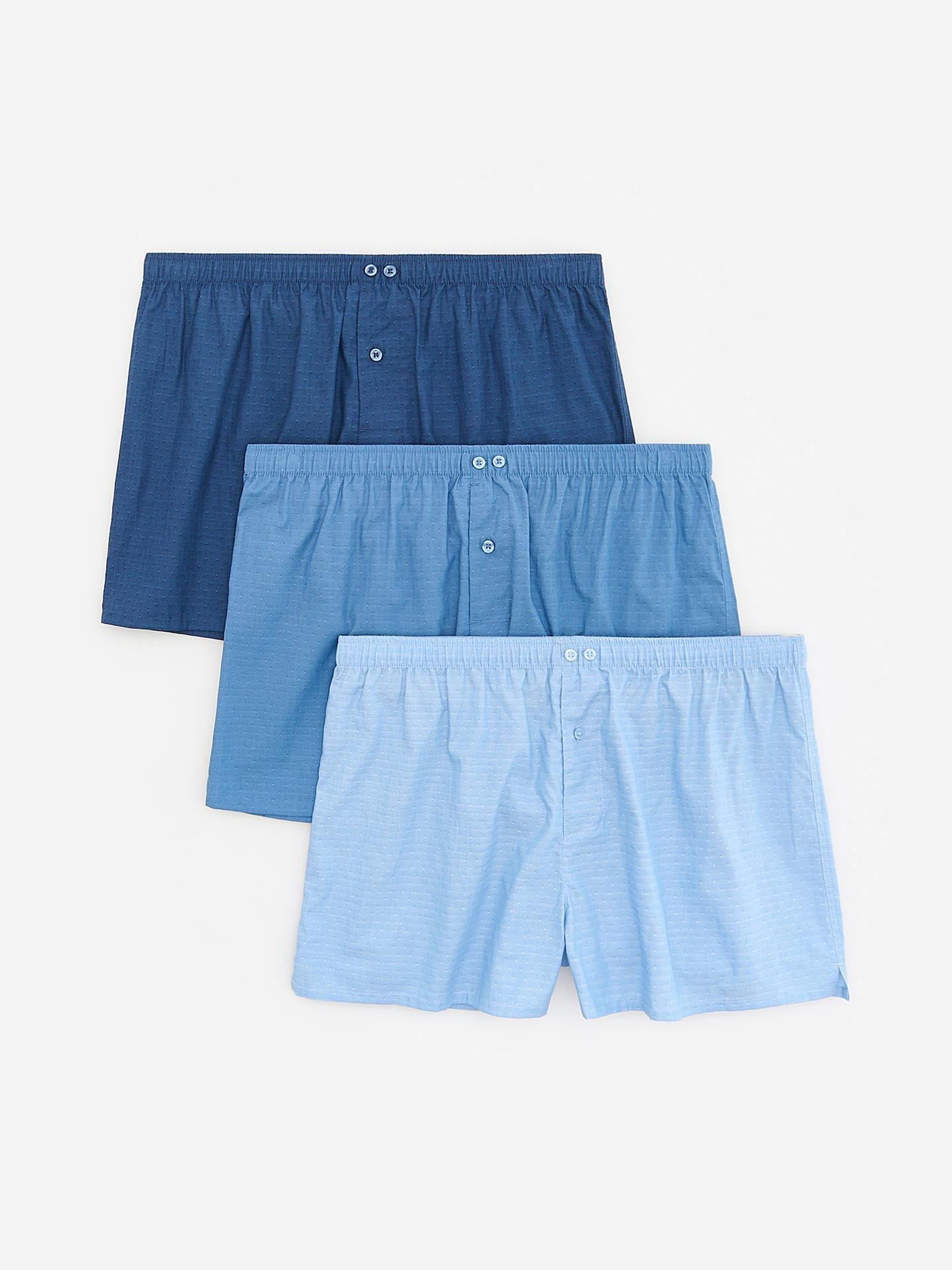 Blue Loose Boxers 3 Pack, Blue, large image number 0