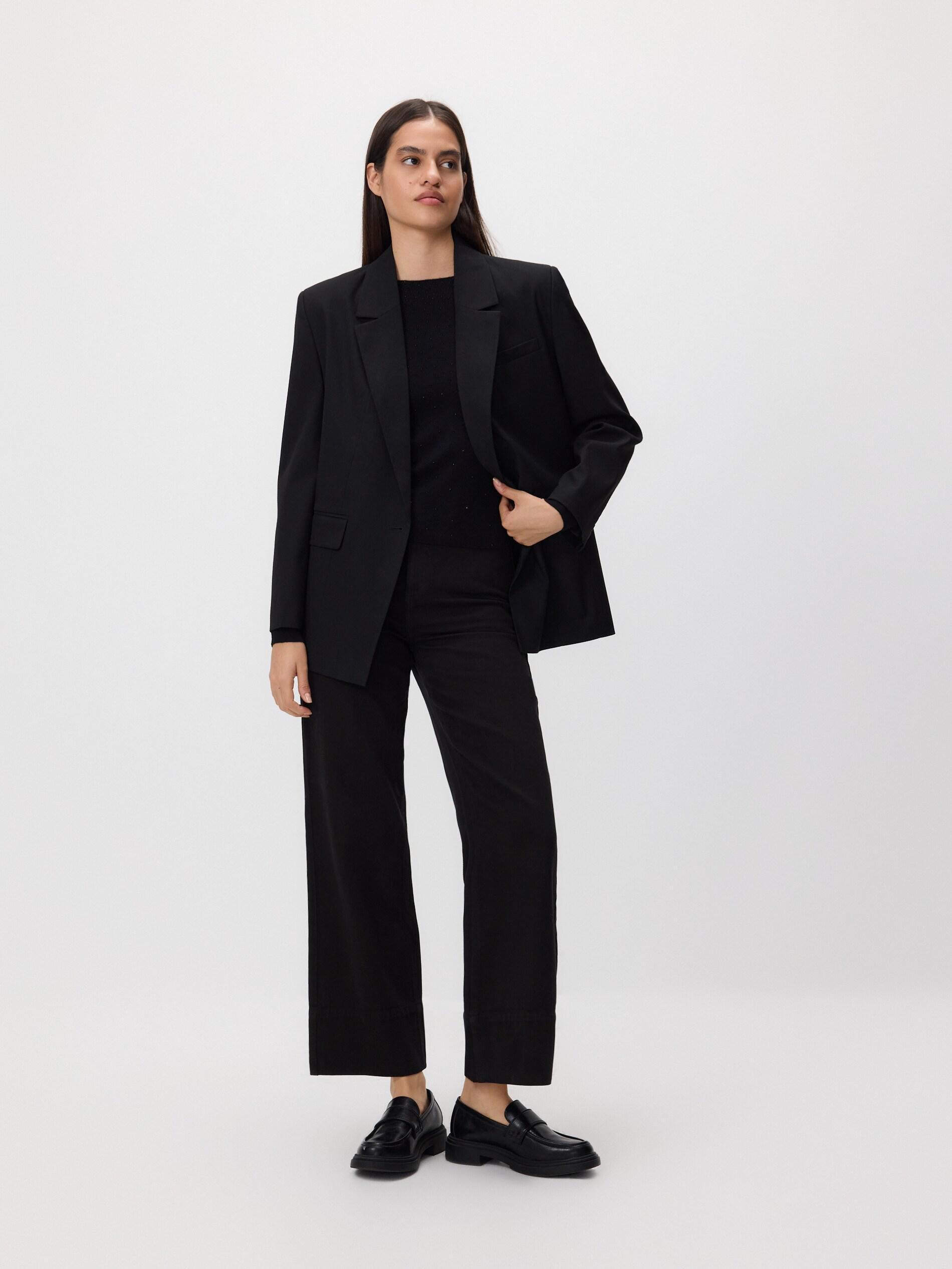 BLACK Sweater with shiny appliquأ©, Black, large image number 2