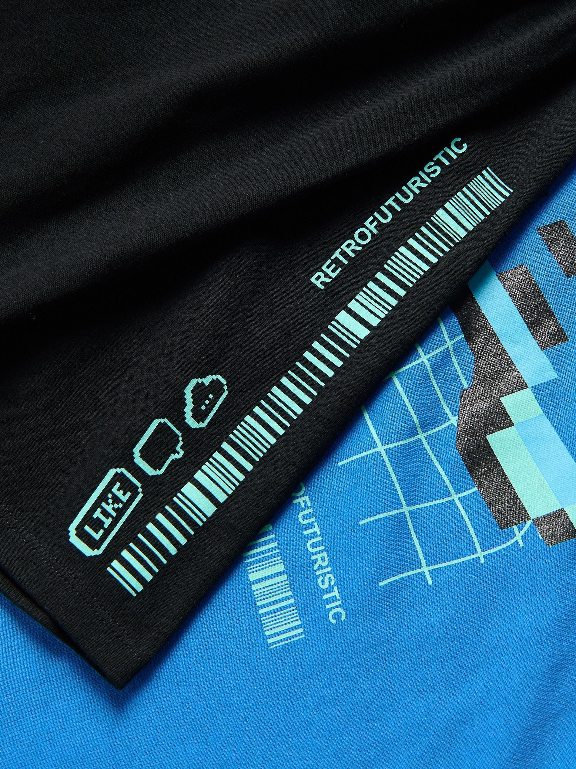 Blue Two Piece Pyjama Set, Blue, medium