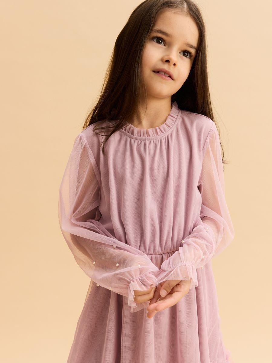 Purple Dress, Kids Girl, , large image number 0