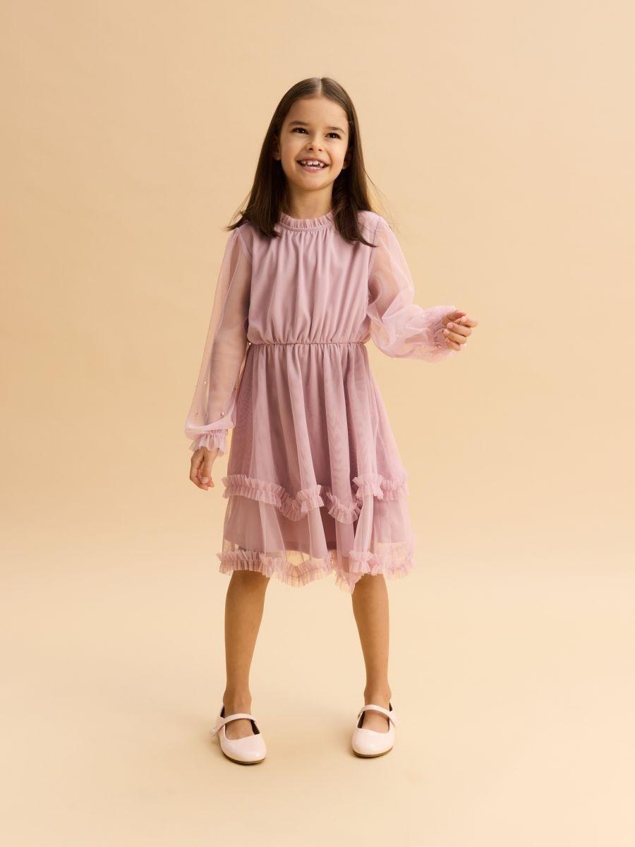 Purple Dress, Kids Girl, , large image number 1