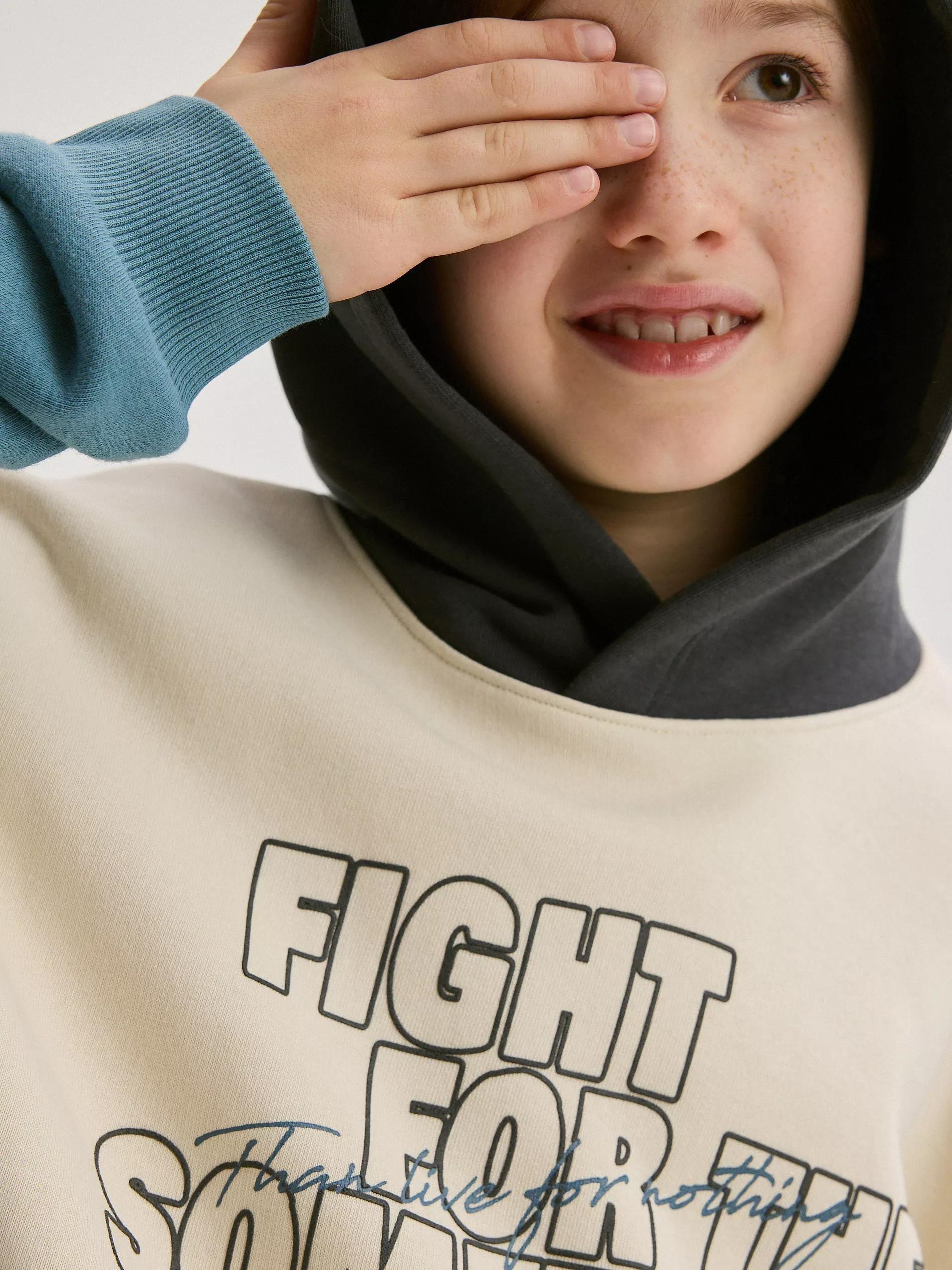 Multicolour Relaxed Hoodie, Kids Boys, , large image number 1