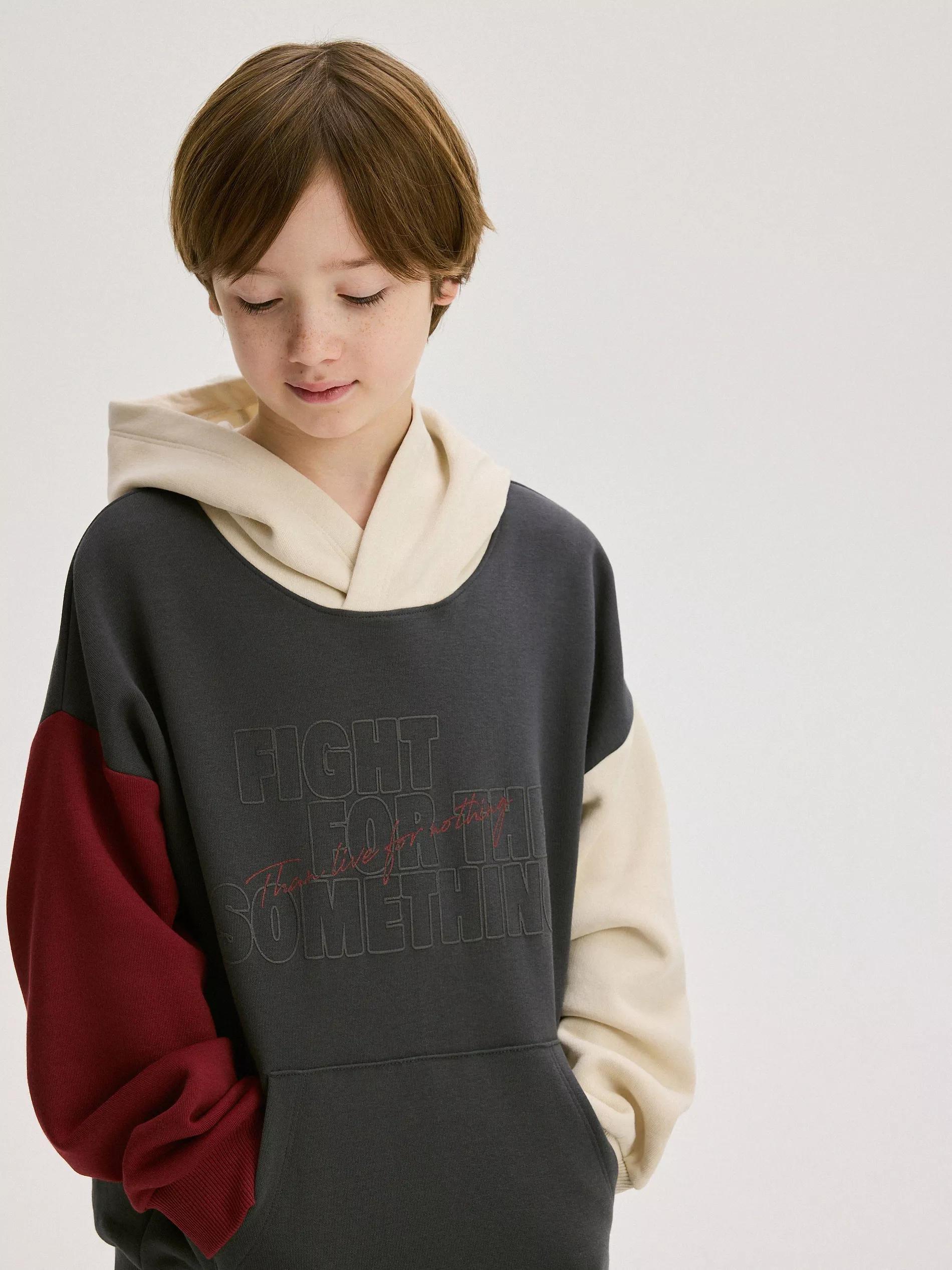 Grey Oversized Hoodie, , large image number 1