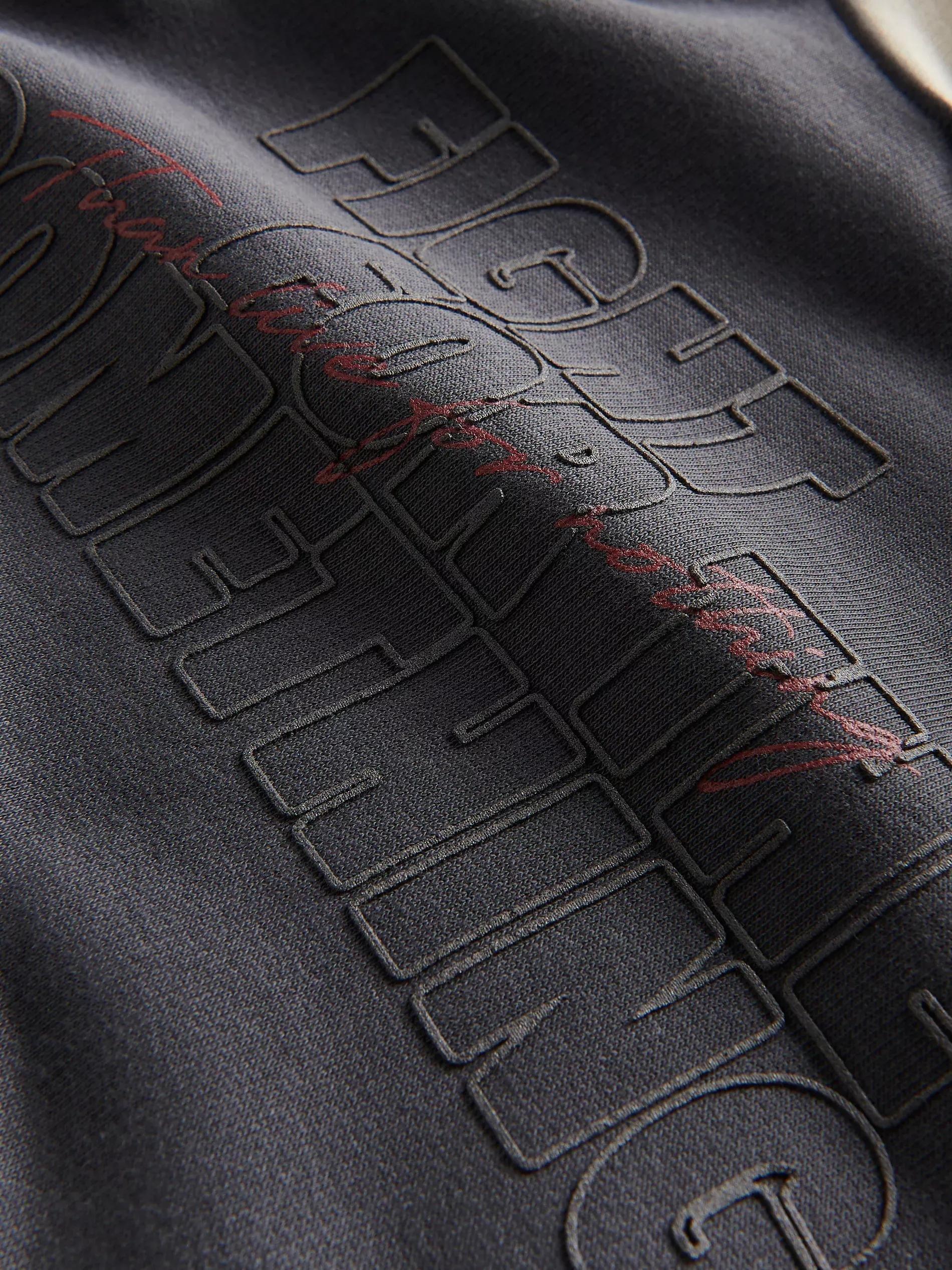 Grey Oversized Hoodie, , large image number 4