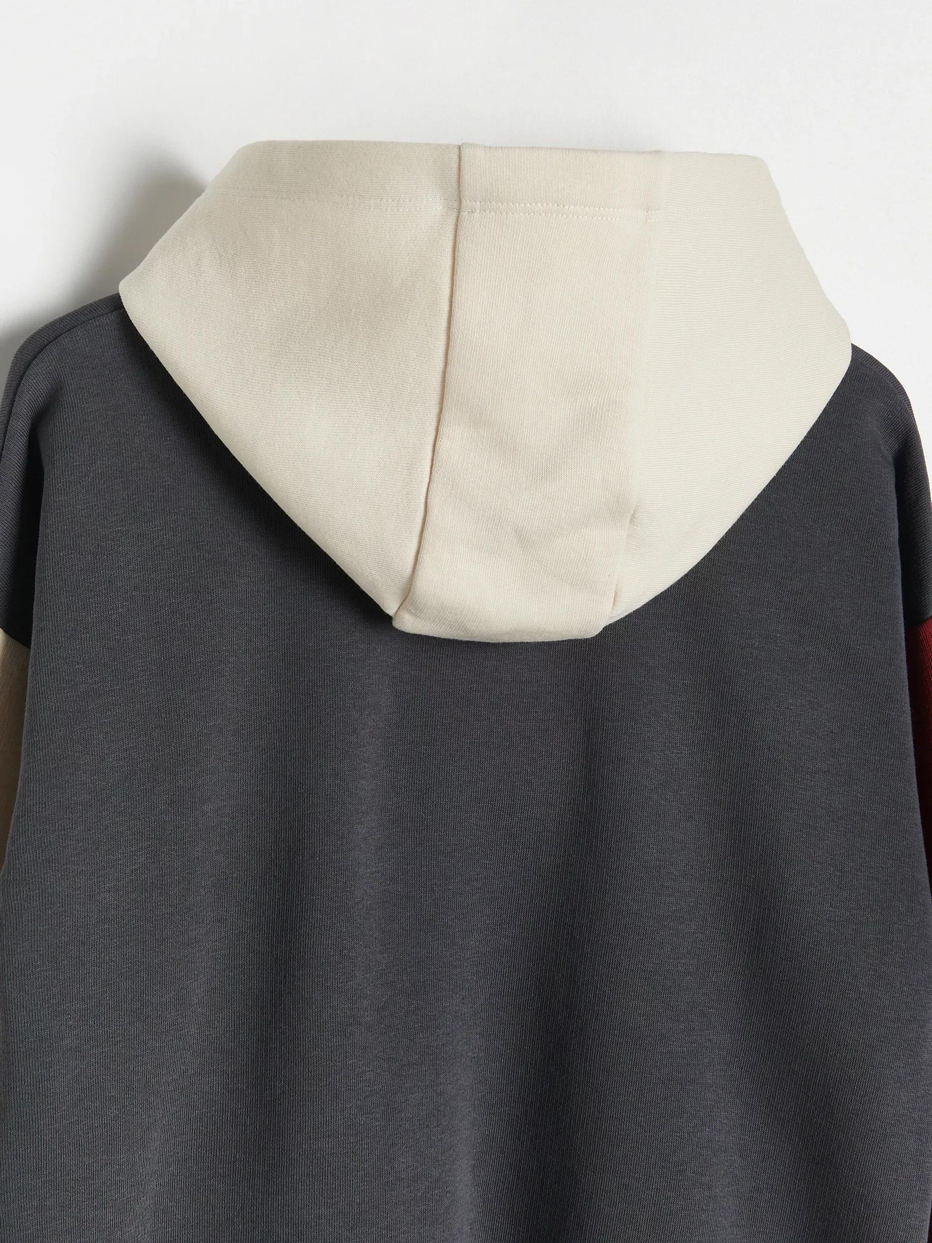 Grey Oversized Hoodie, , large image number 5