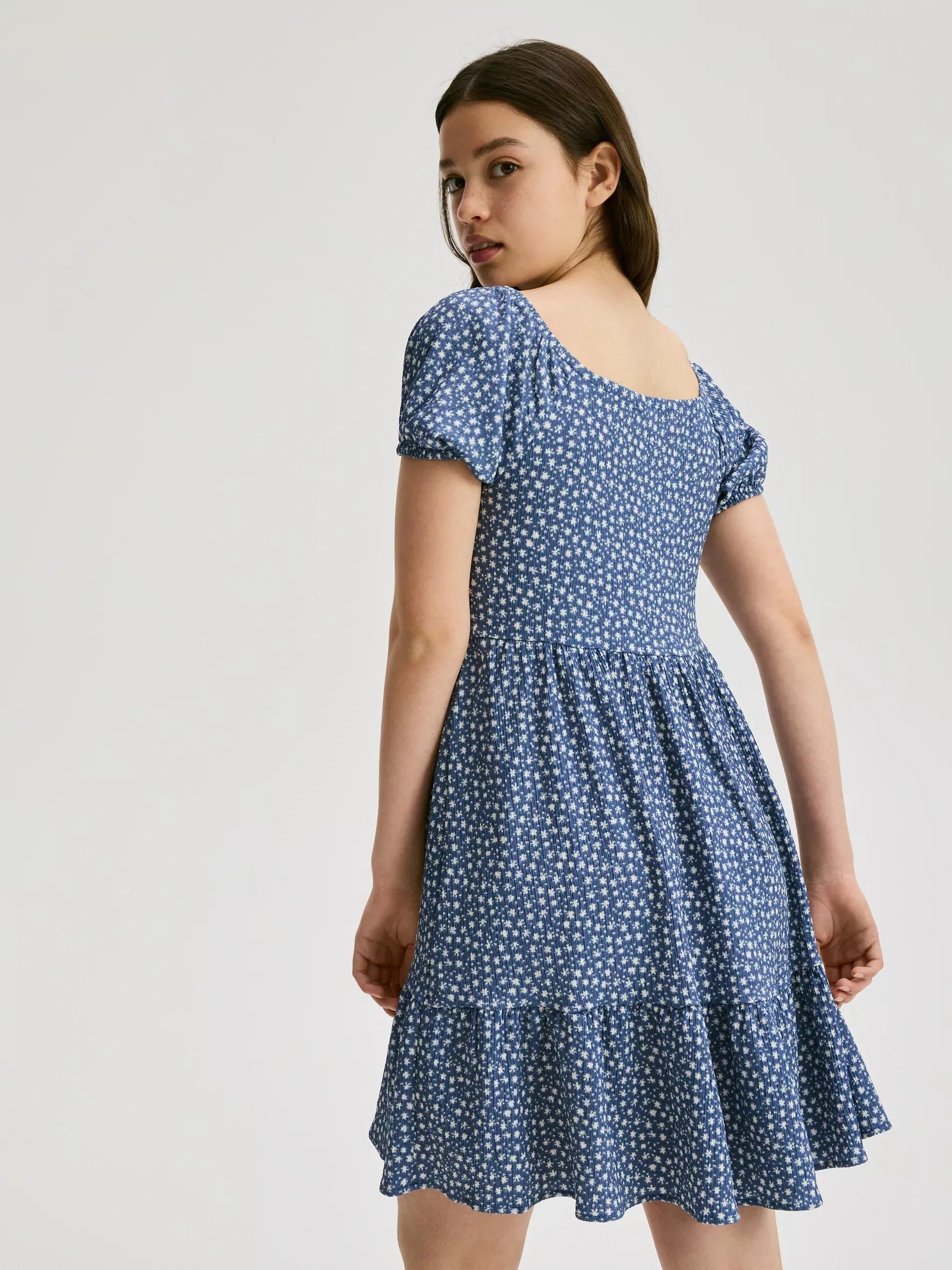 Blue Patterned Dress, , large image number 3