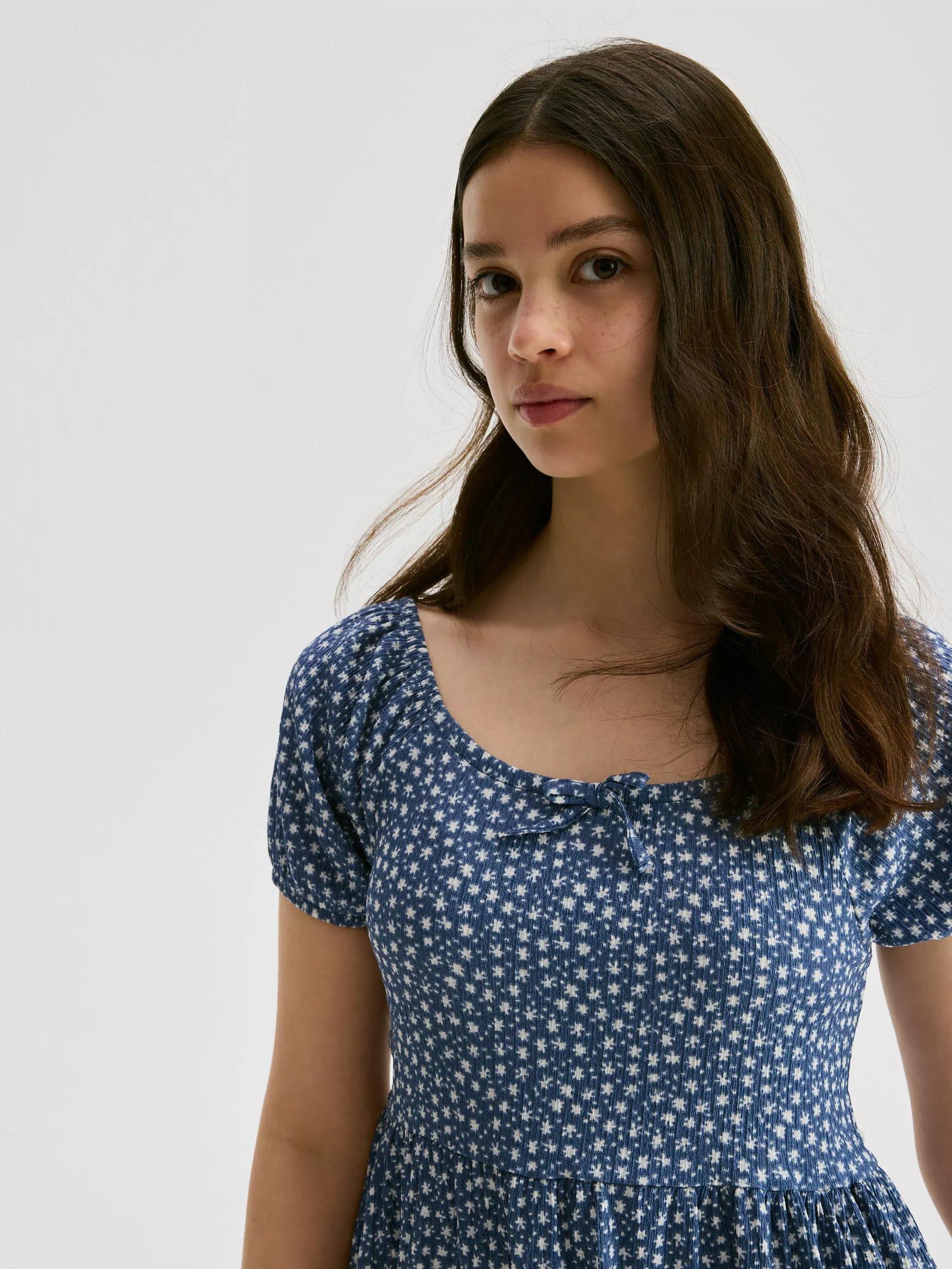 Blue Patterned Dress, , large image number 4