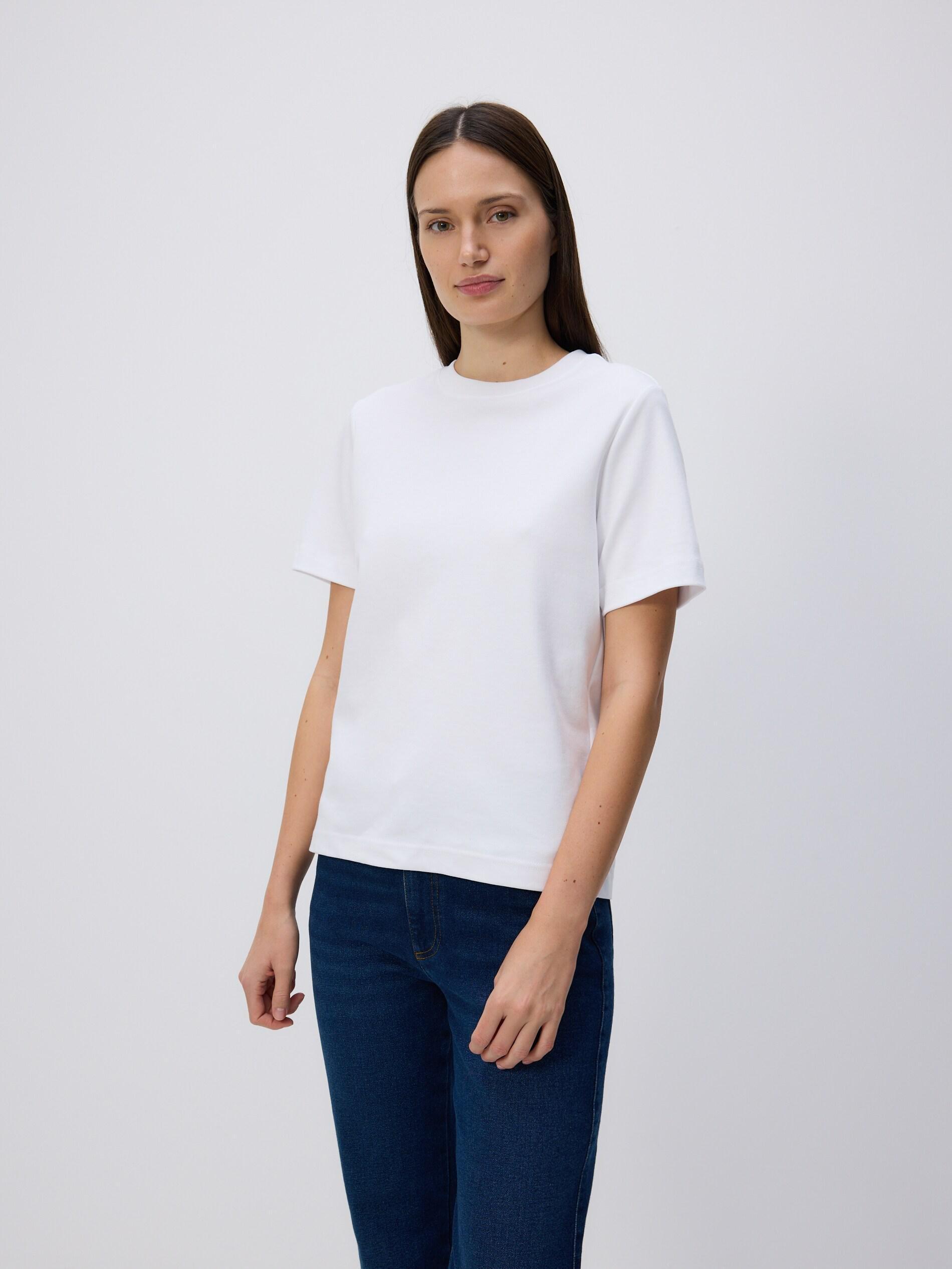 White Boxy T-Shirt, White, medium