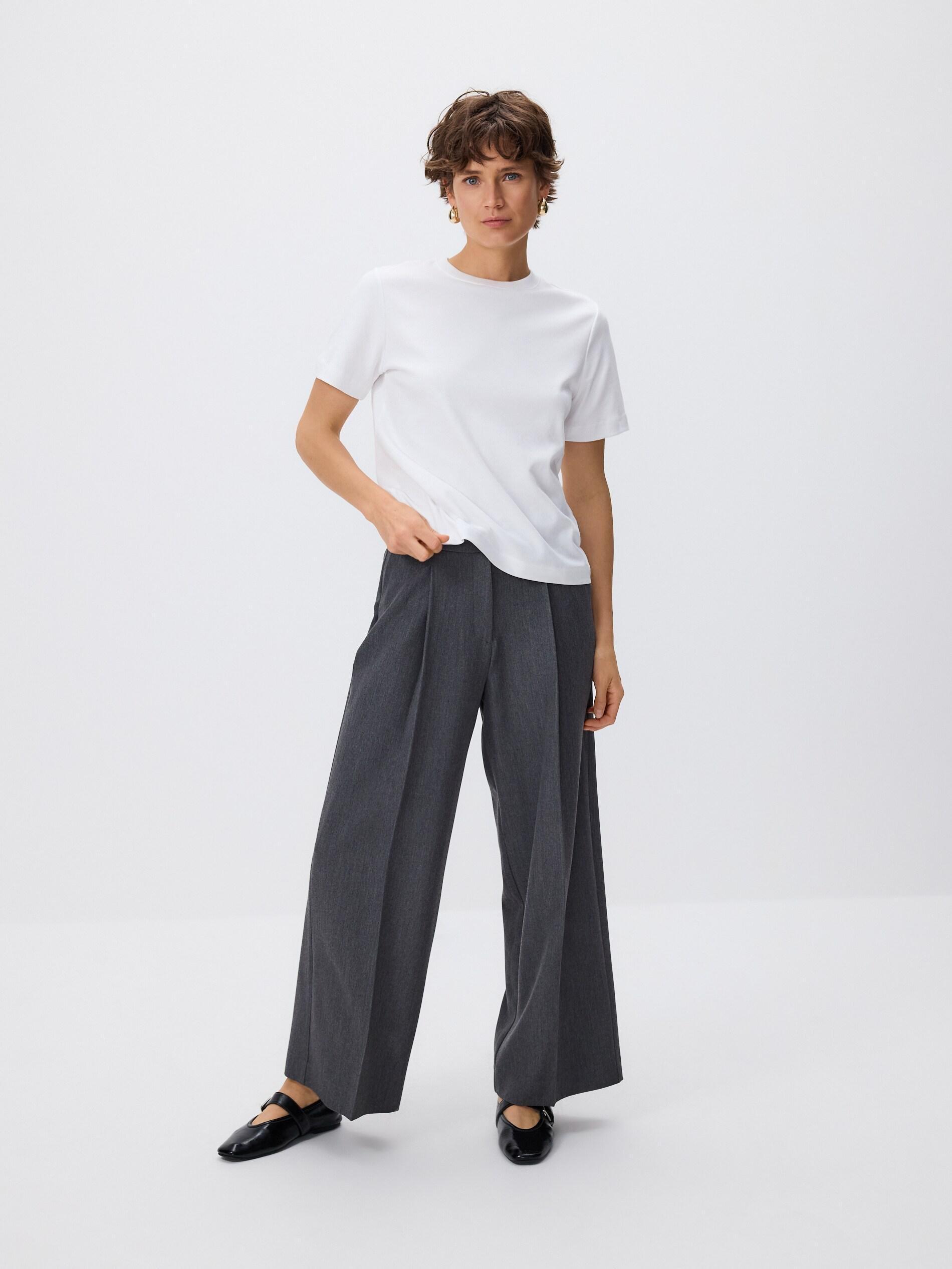 White Boxy T-Shirt, White, medium
