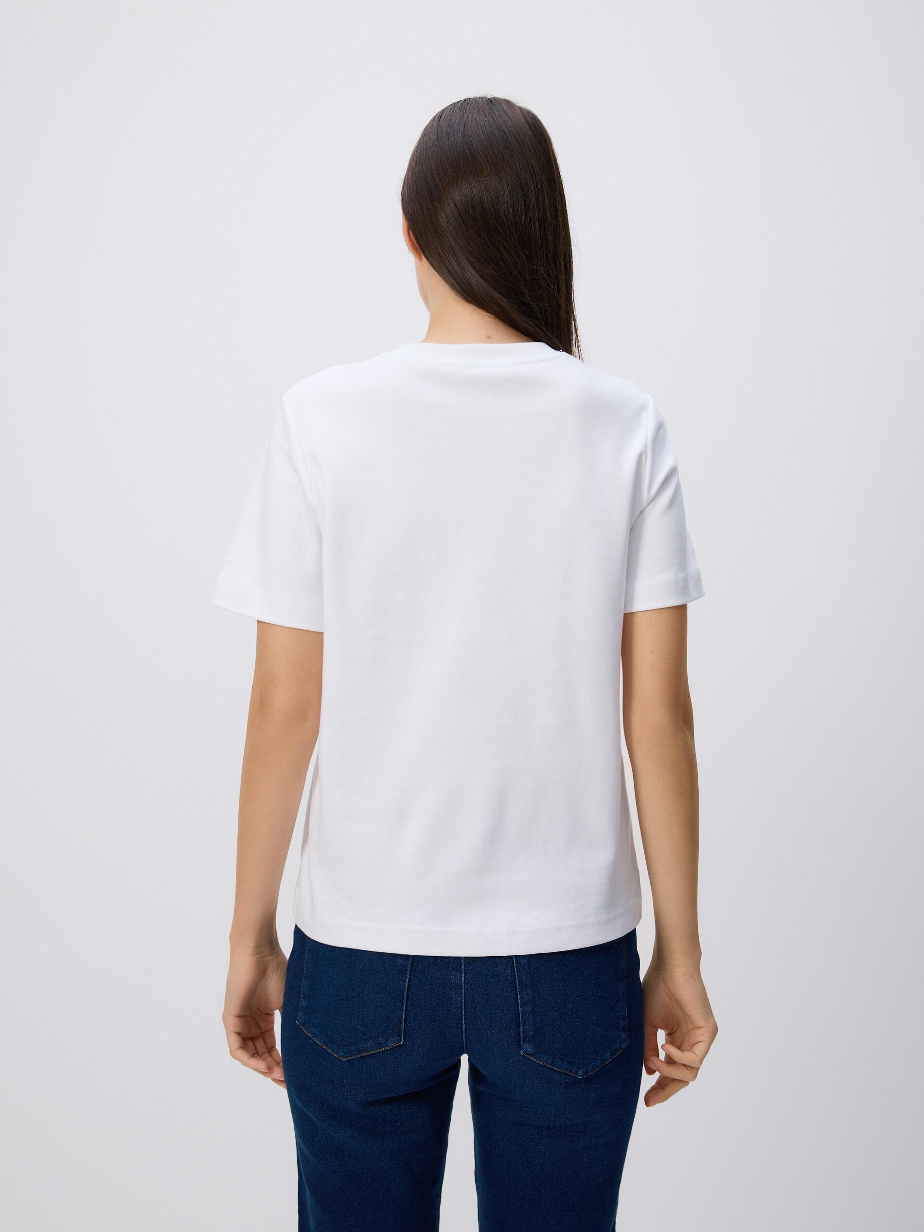 White Boxy T-Shirt, White, large image number 6