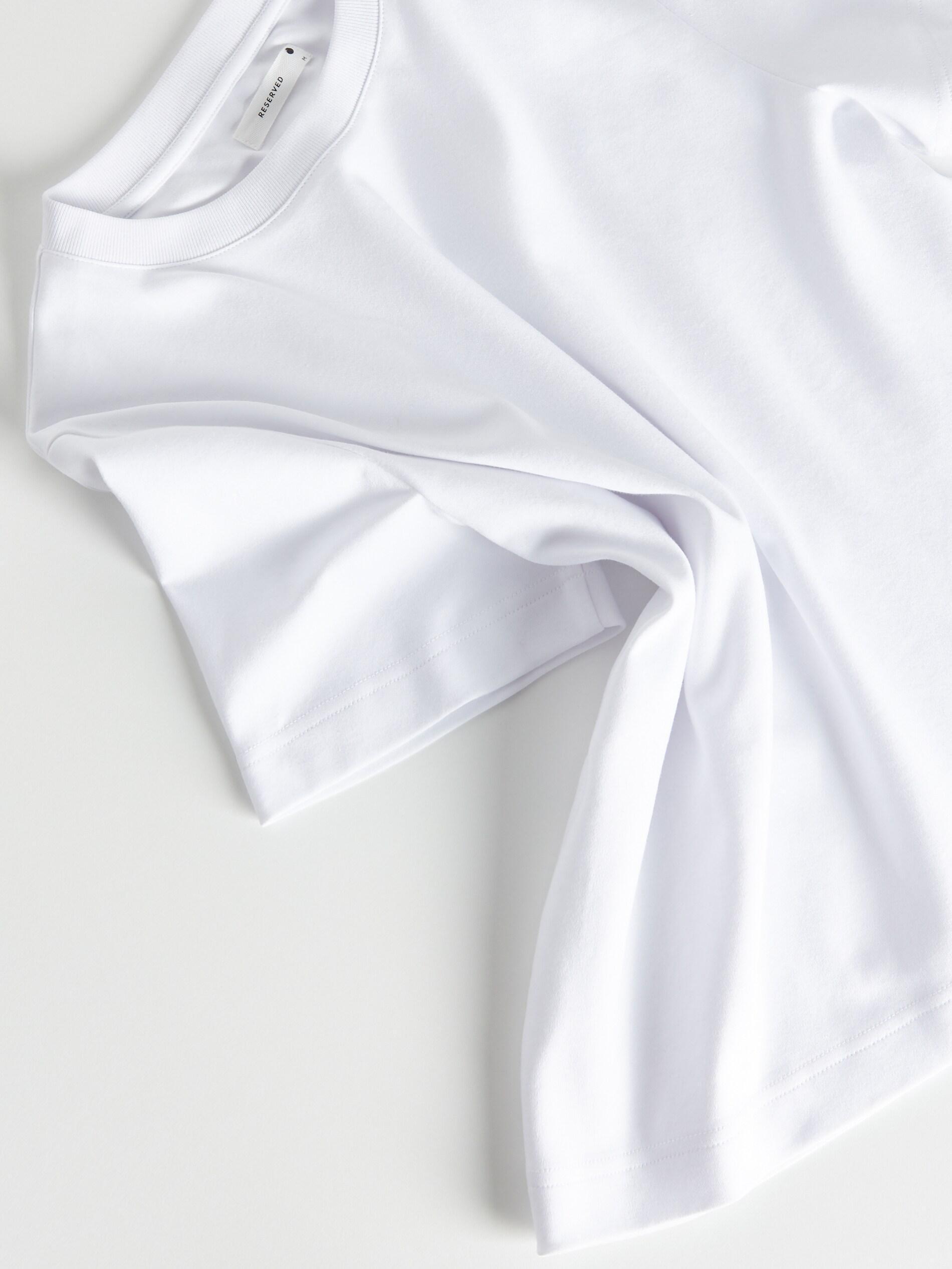 White Boxy T-Shirt, White, large image number 6