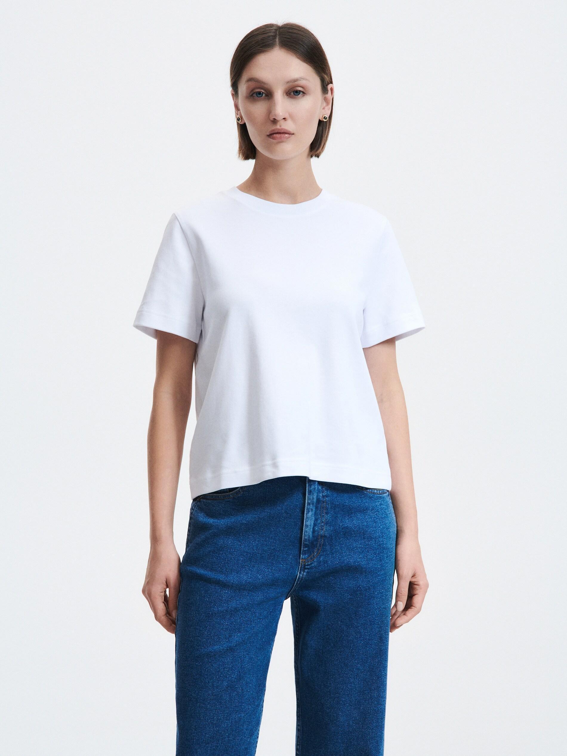 White Boxy T-Shirt, White, large image number 7