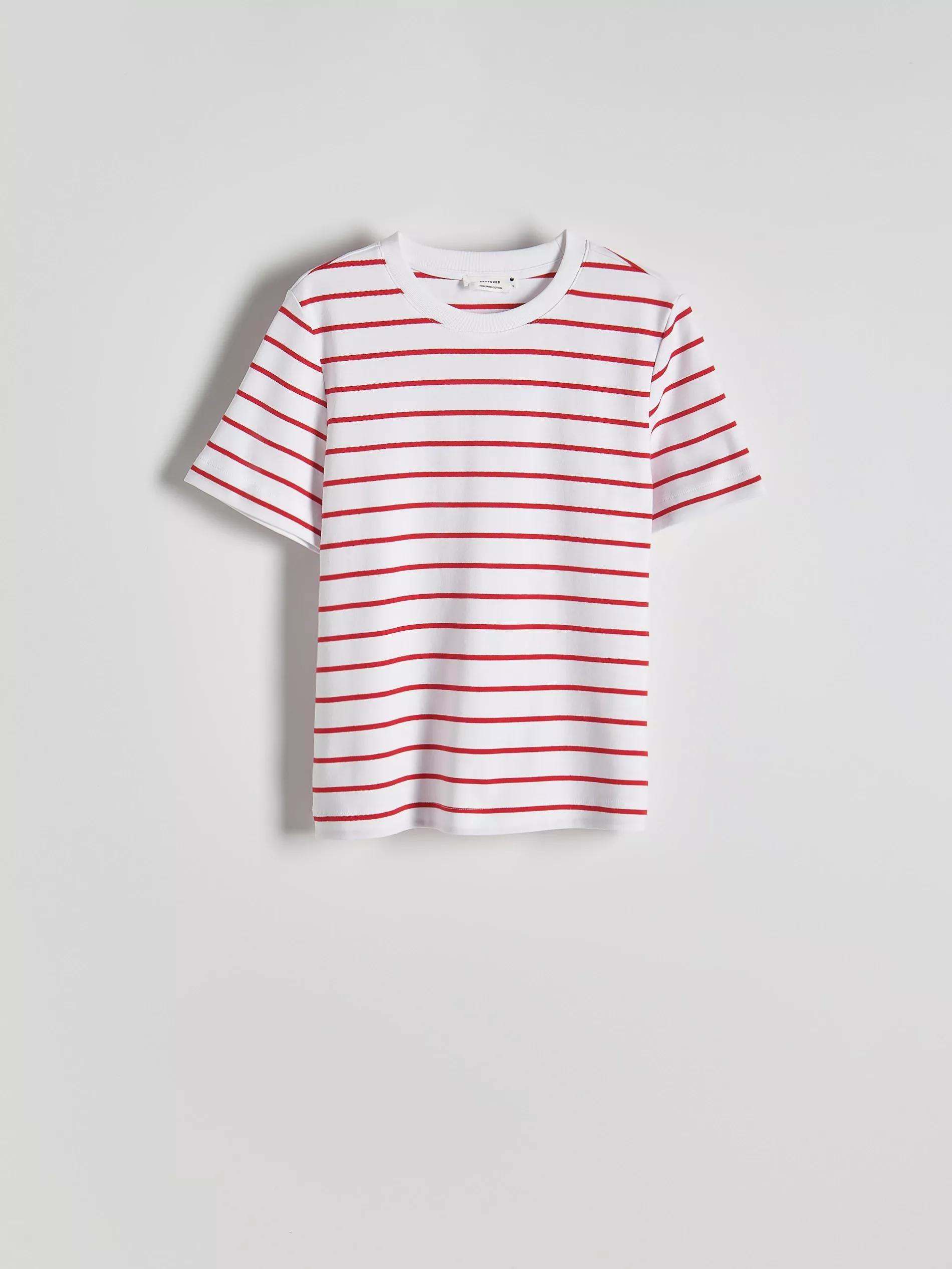 Cream T-Shirt Regular Fit Made Of Mercerized Cotton, , large image number 4
