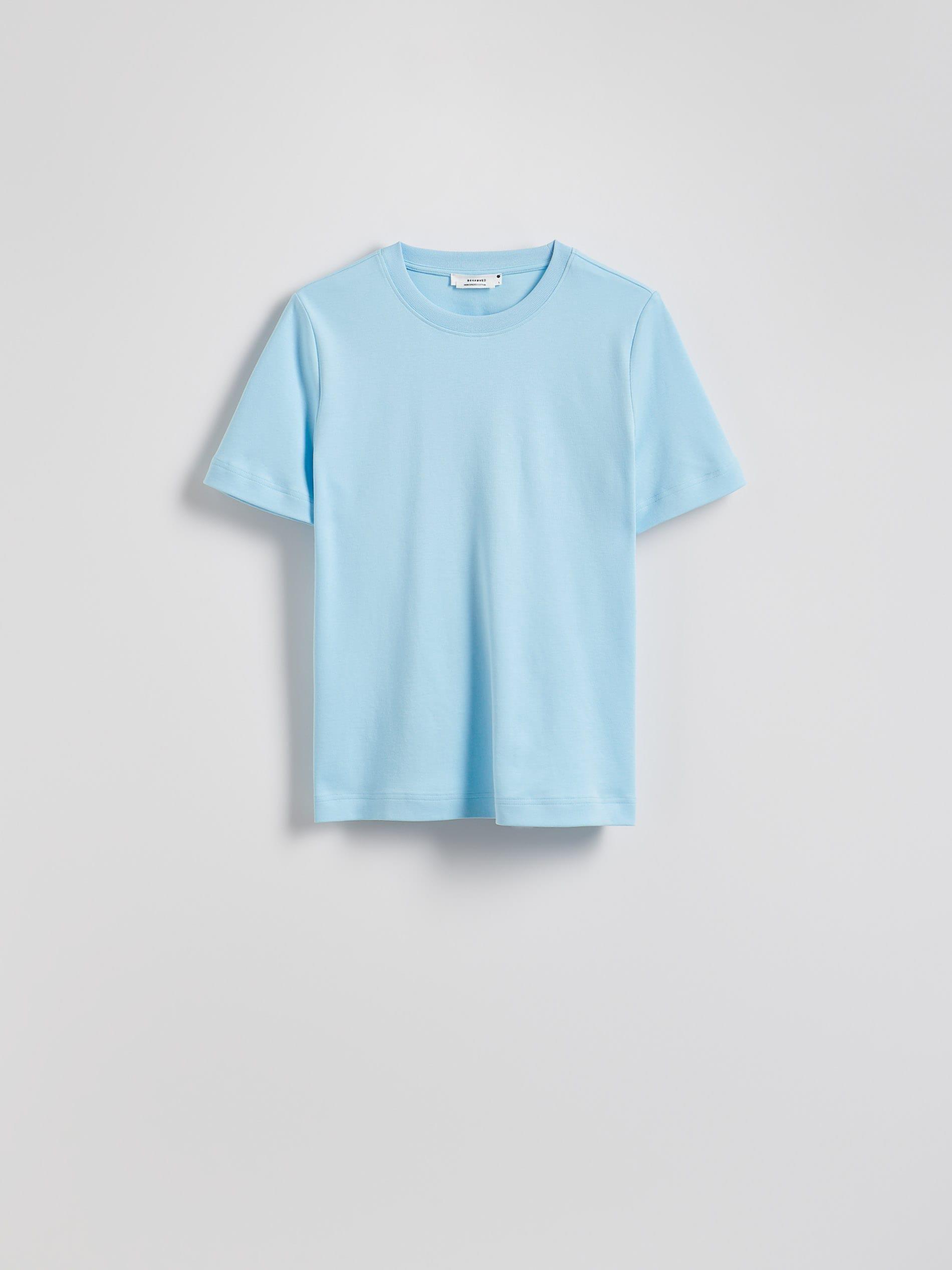 Blue Regular Fit T-Shirt Made Of Mercerized Cotton, , large image number 3