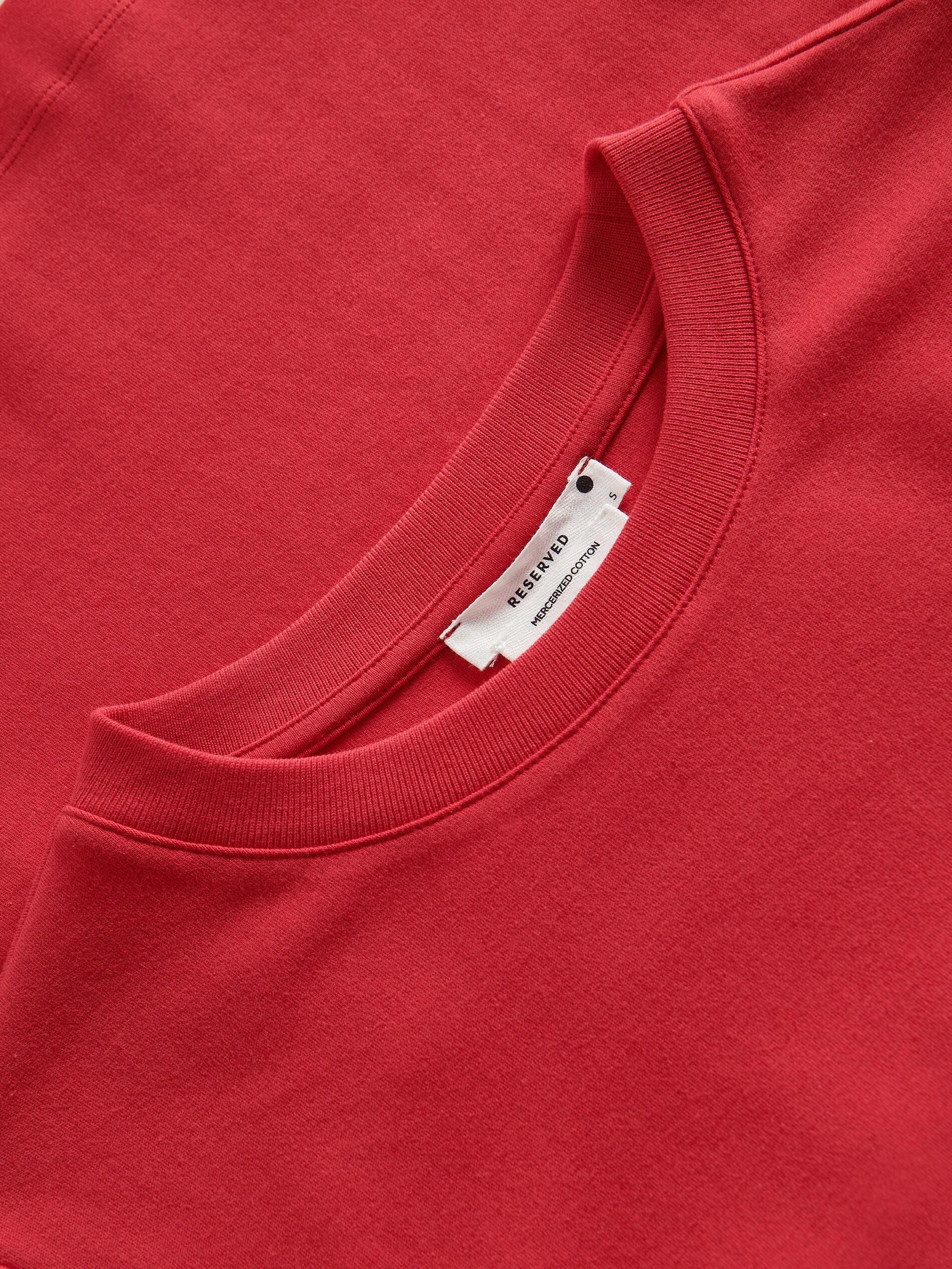 Red Mercerised T-Shirt, , large image number 1