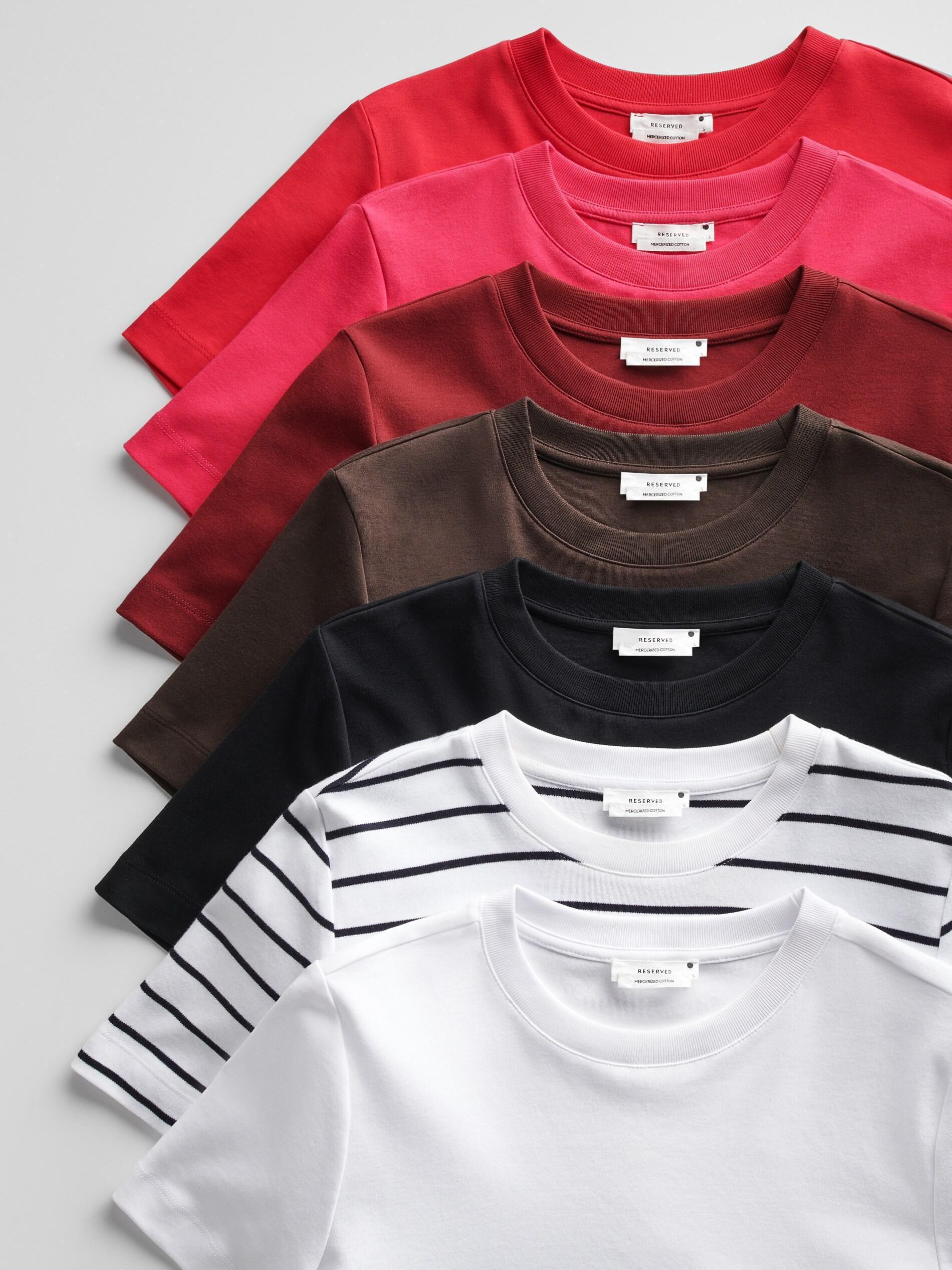 Red Mercerised T-Shirt, , large image number 5