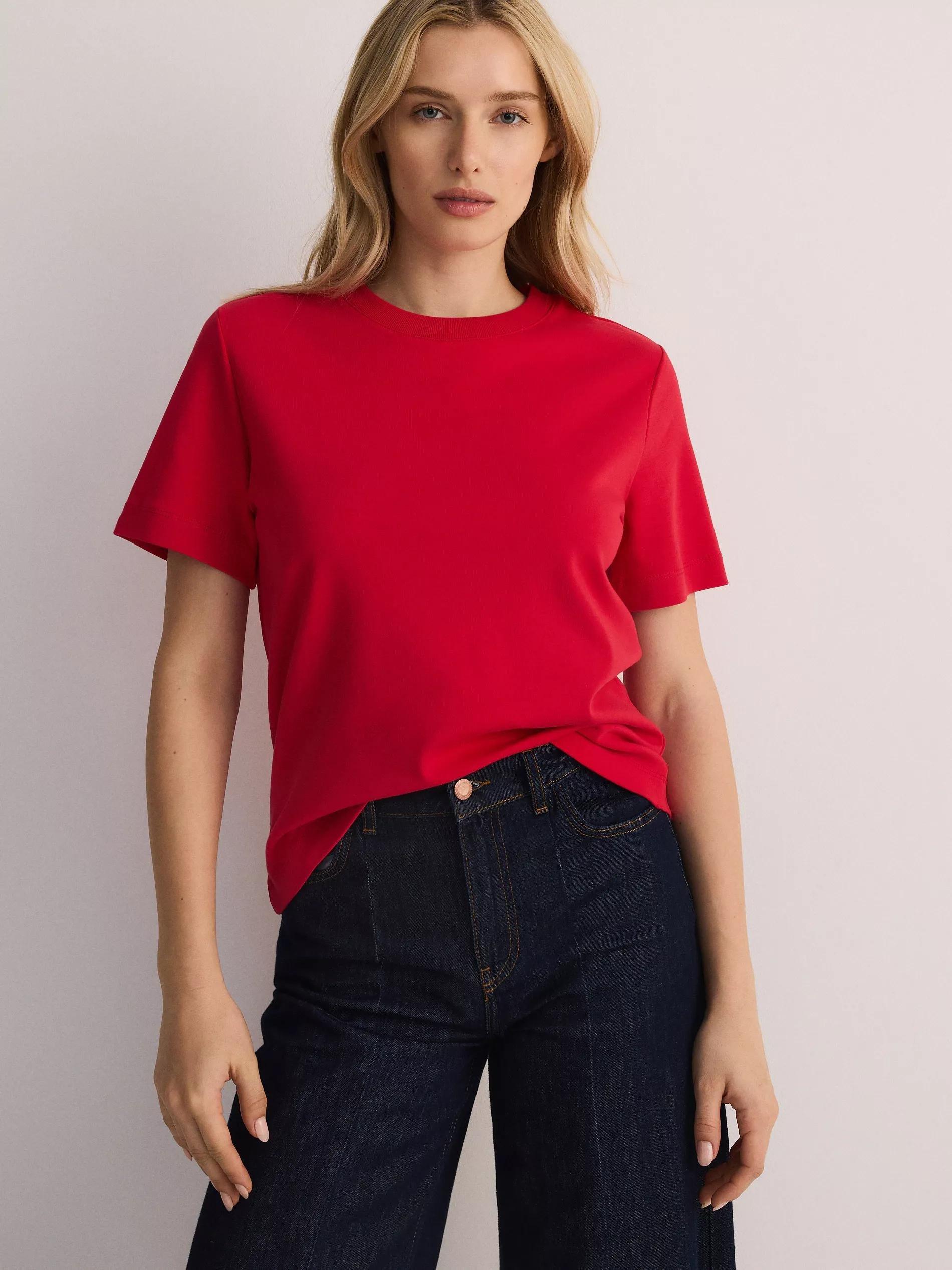 Red Mercerised T-Shirt, , large image number 8