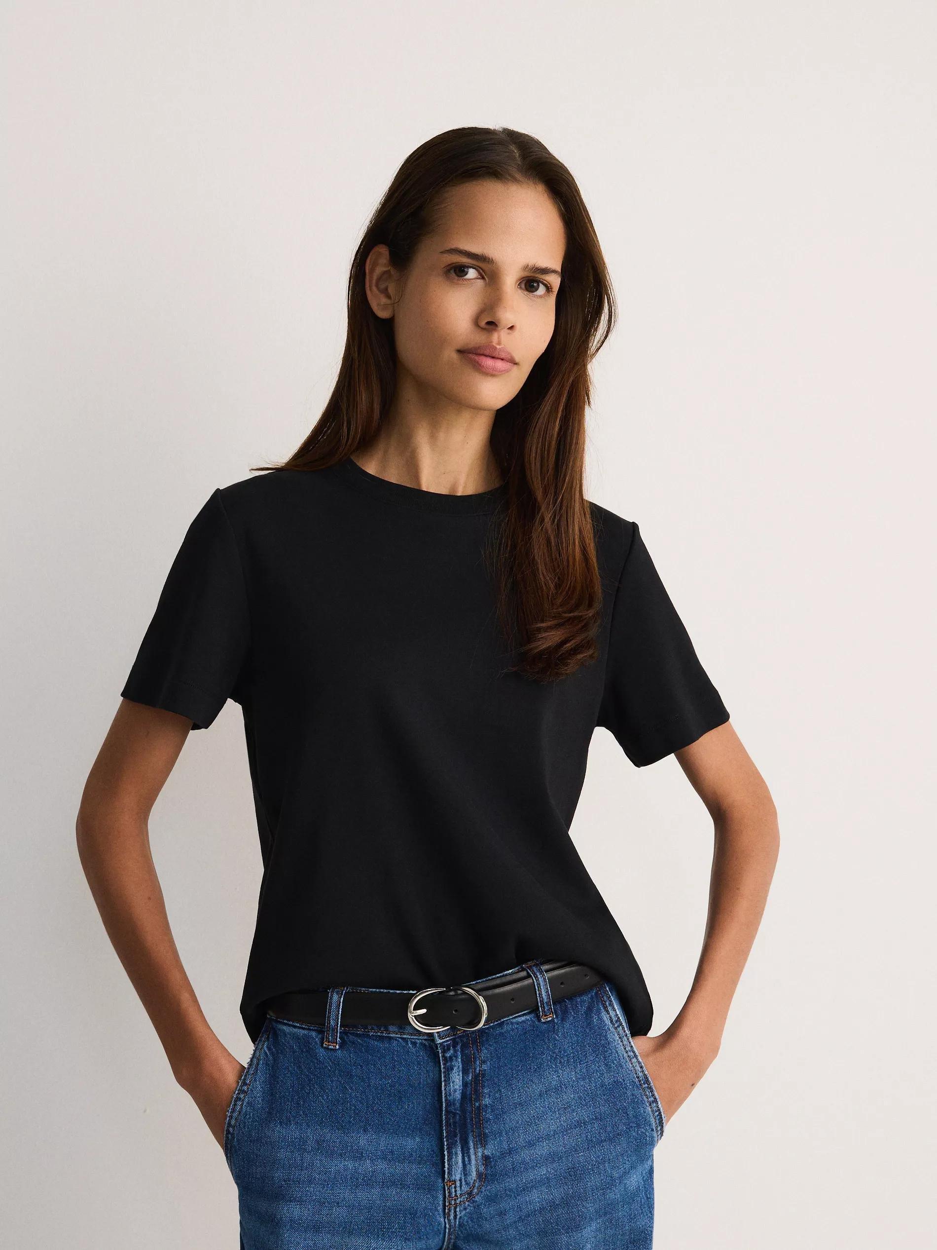 Black Boxy T-Shirt, , medium