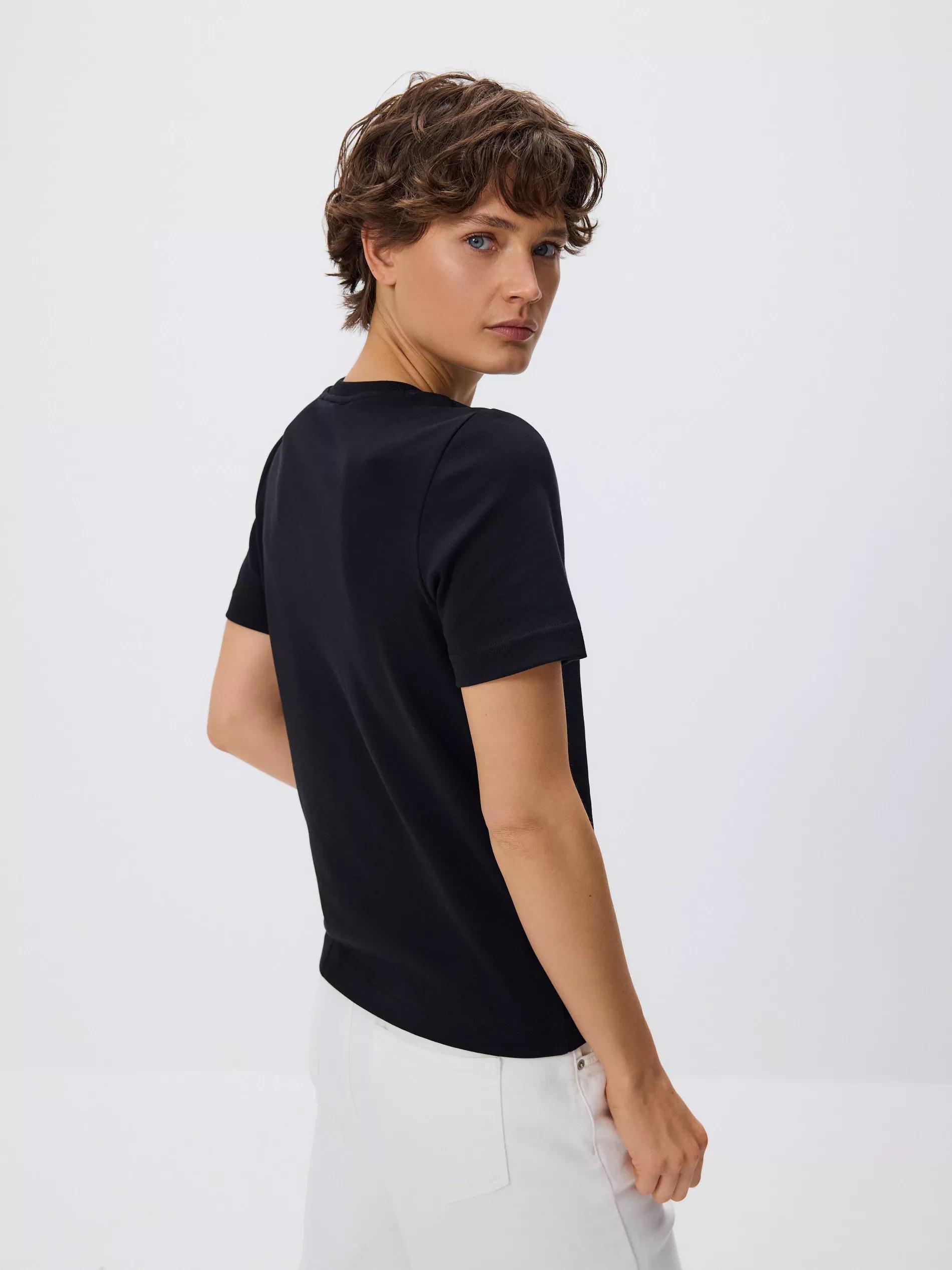 Black Boxy T-Shirt, , large image number 2