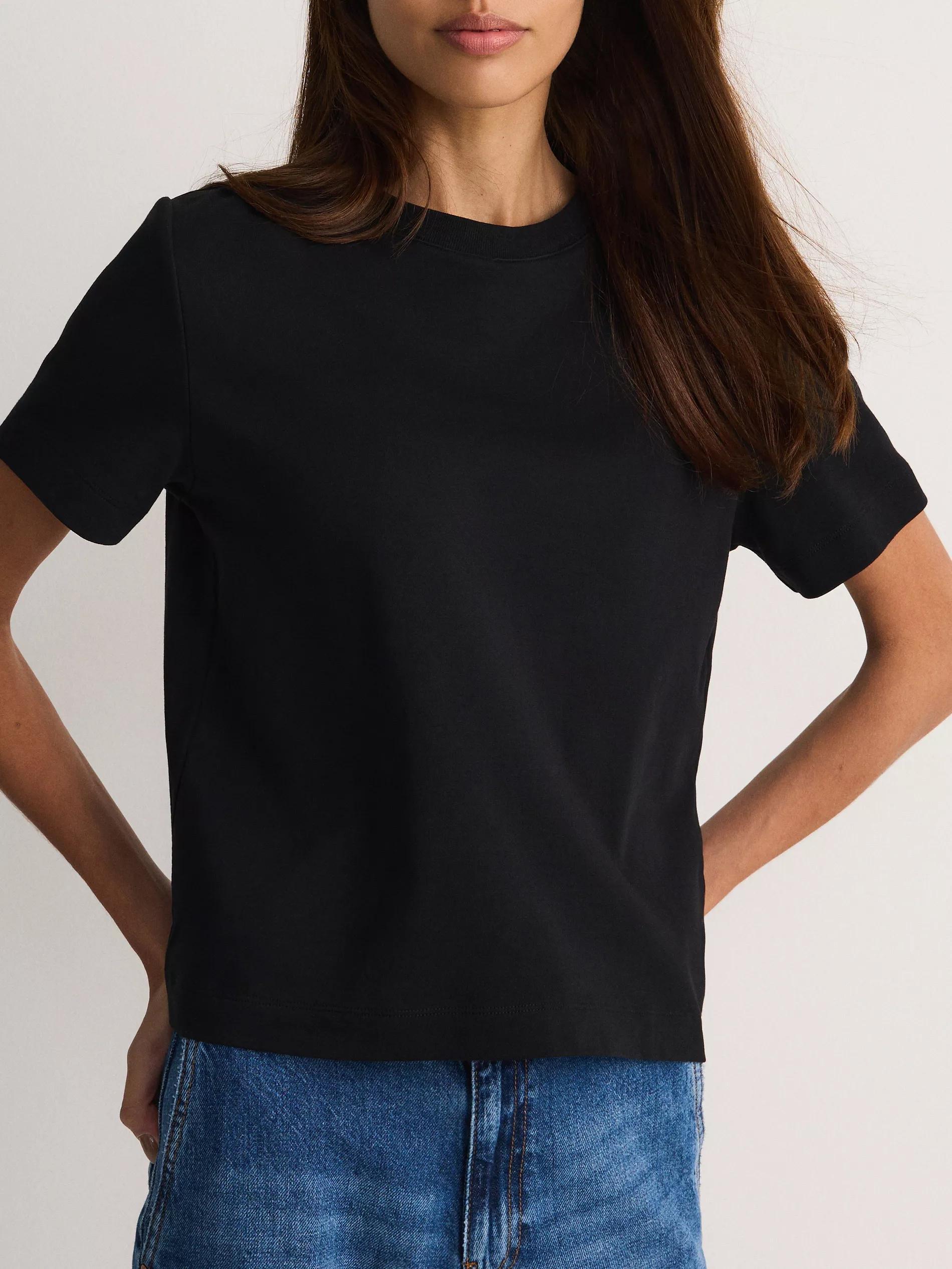 Black Boxy T-Shirt, , large image number 4