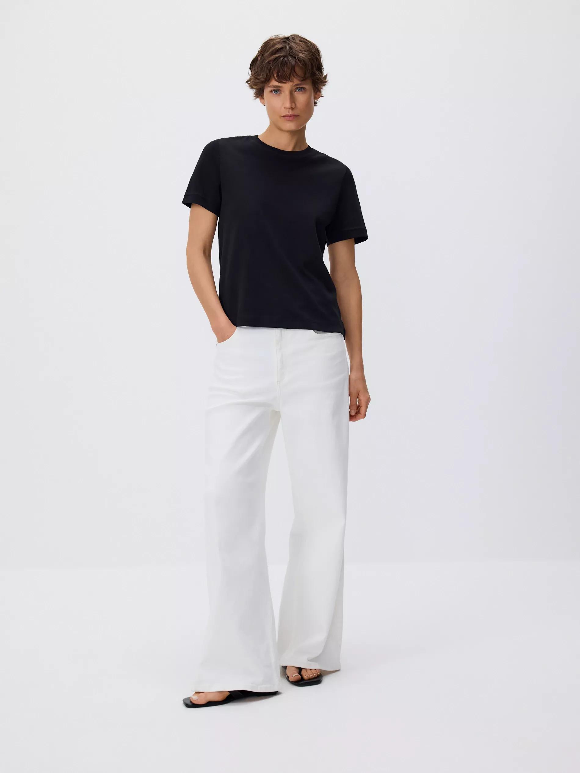 Black Boxy T-Shirt, , large image number 7
