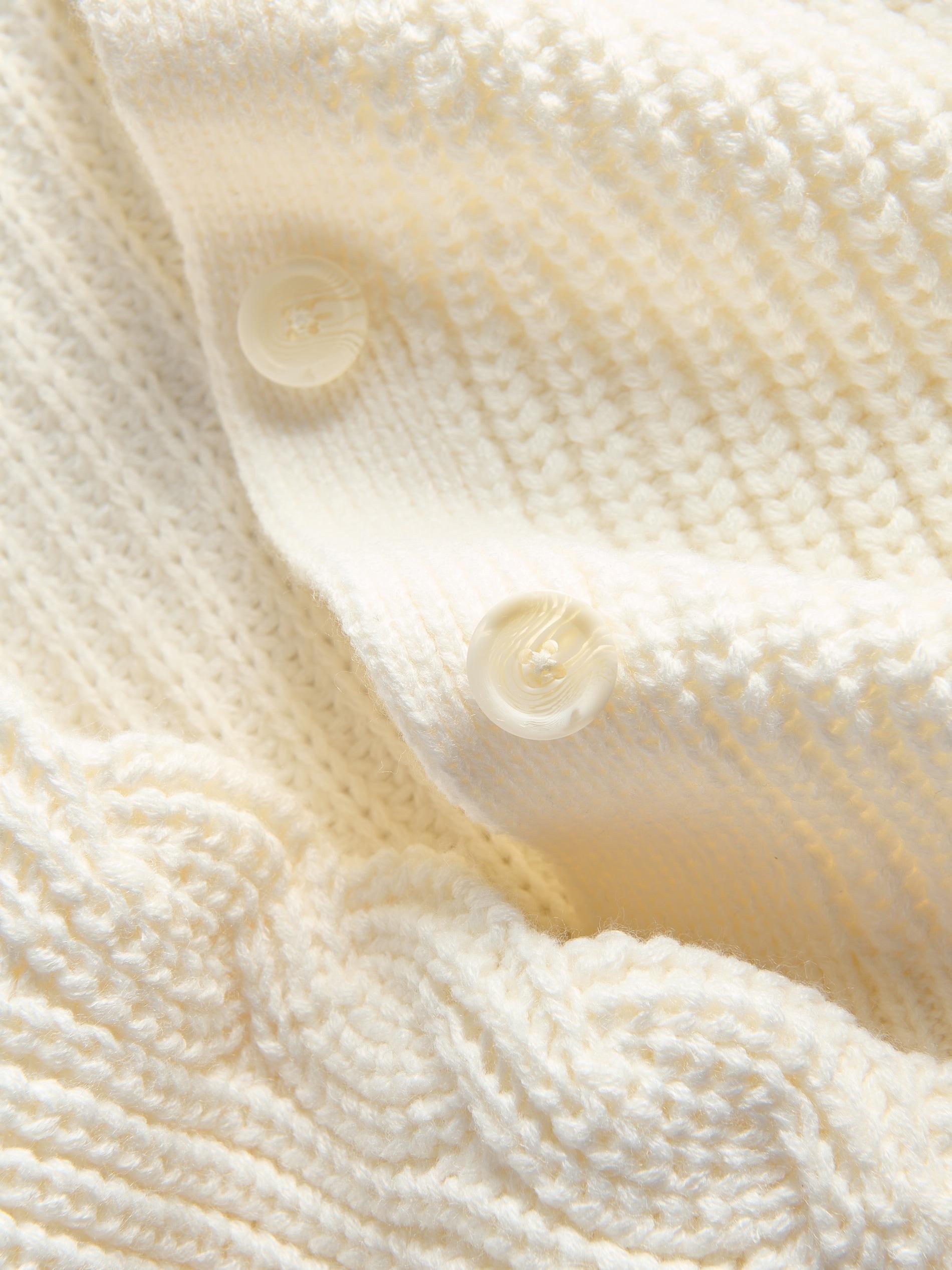 Cream Cardigan With Buttons At The Front, , large image number 3