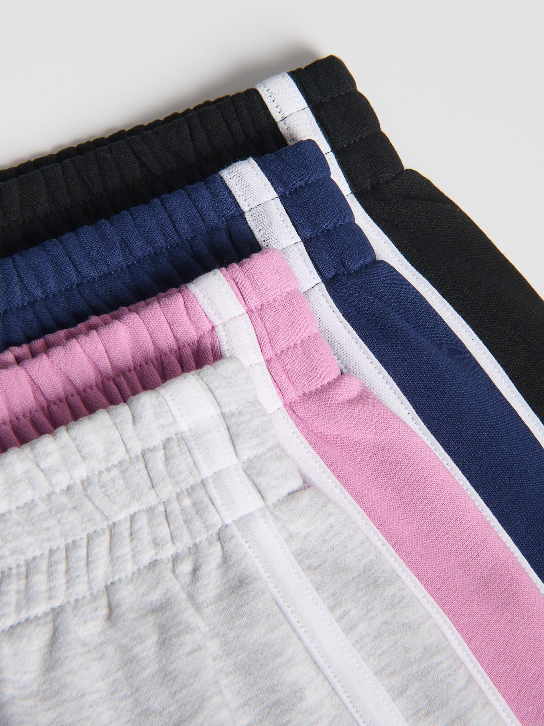 Grey Side-Striped Sweat Shorts, Light grey, large image number 3