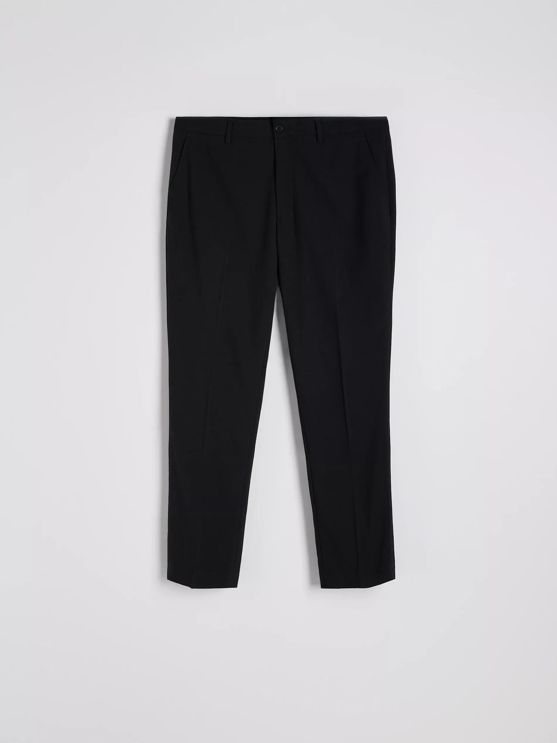 Black Slim Striped Chinos, , large image number 1